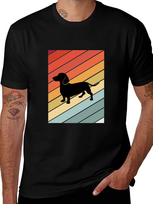 Retro Dachshund Silhouette T-Shirt