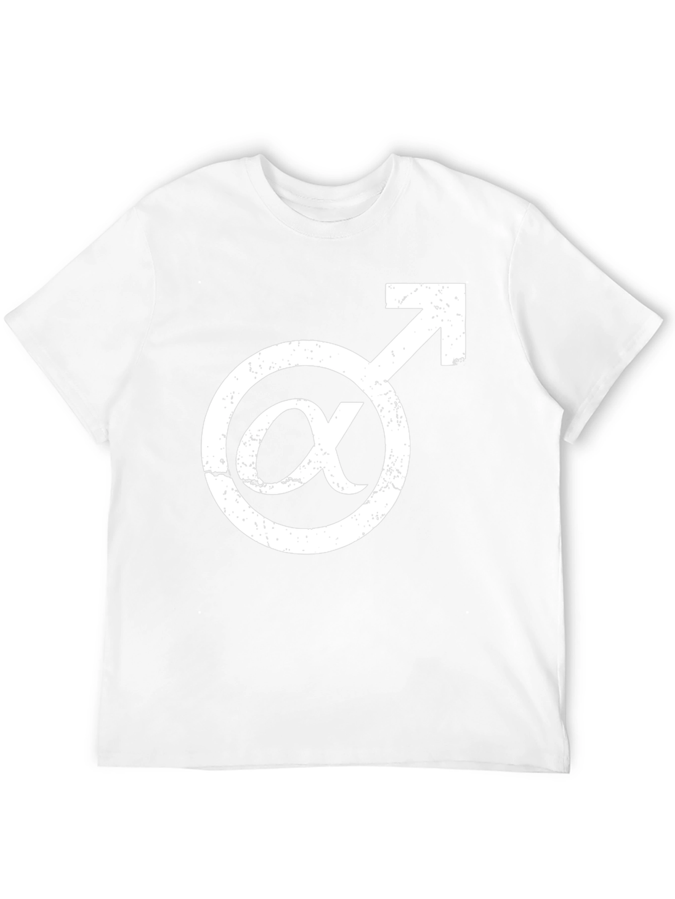 Alpha Male Symbol Graphic Tee - Black Cotton Shirt
