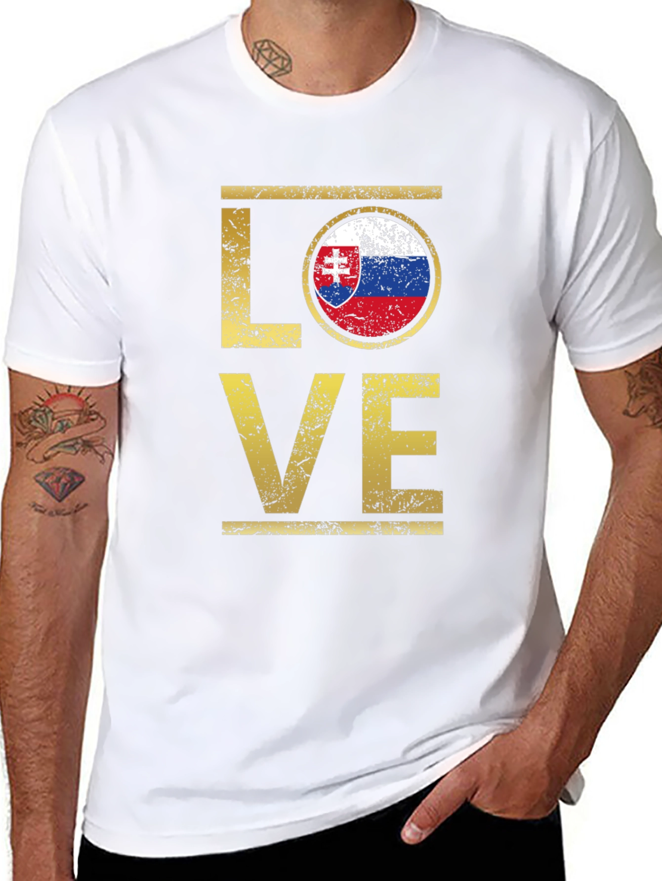 Slovakia Flag LOVE T-Shirt