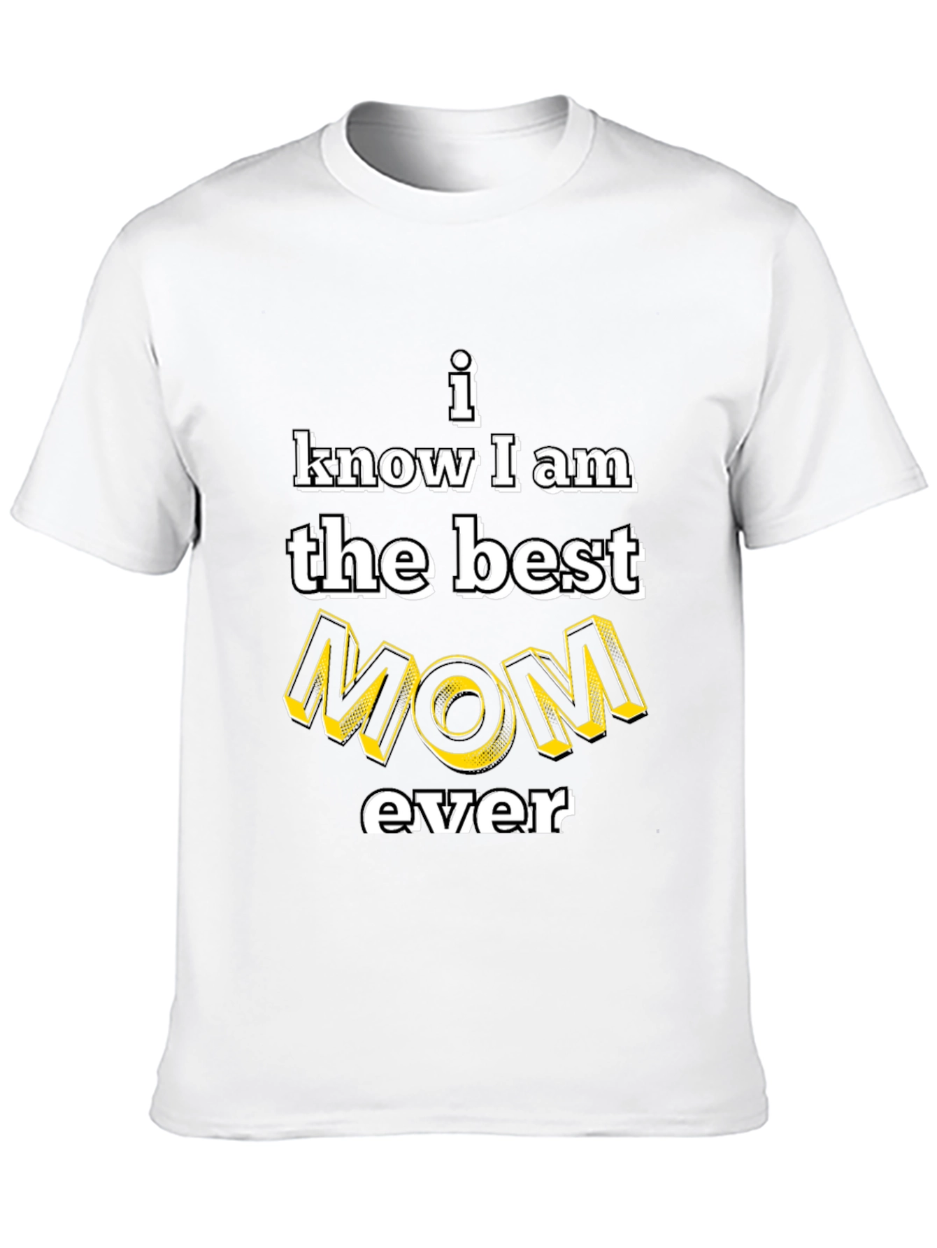 Best Mom Ever Graphic Tee - Black Cotton T-Shirt