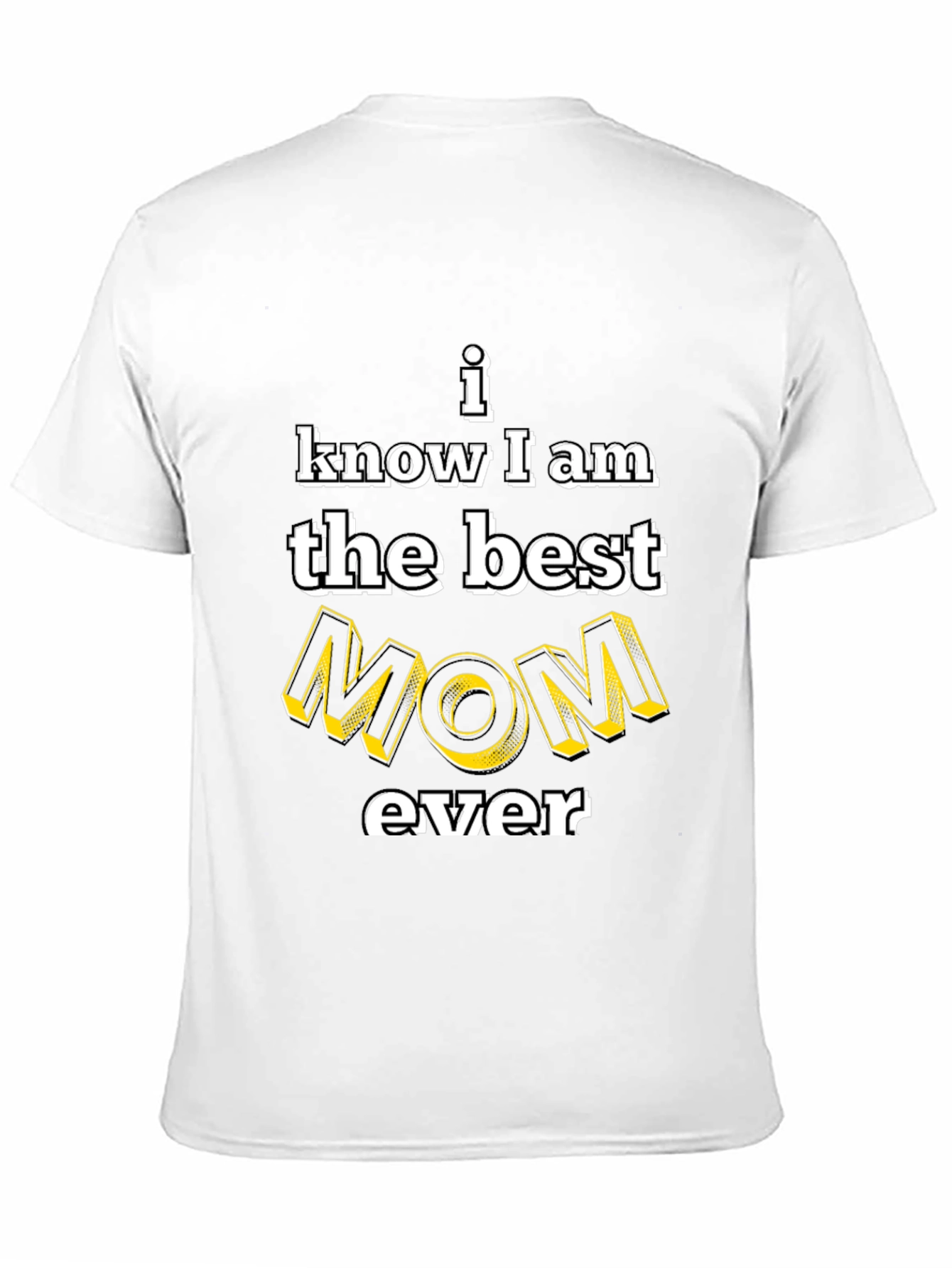 Best Mom Ever Graphic Tee - Black Cotton T-Shirt