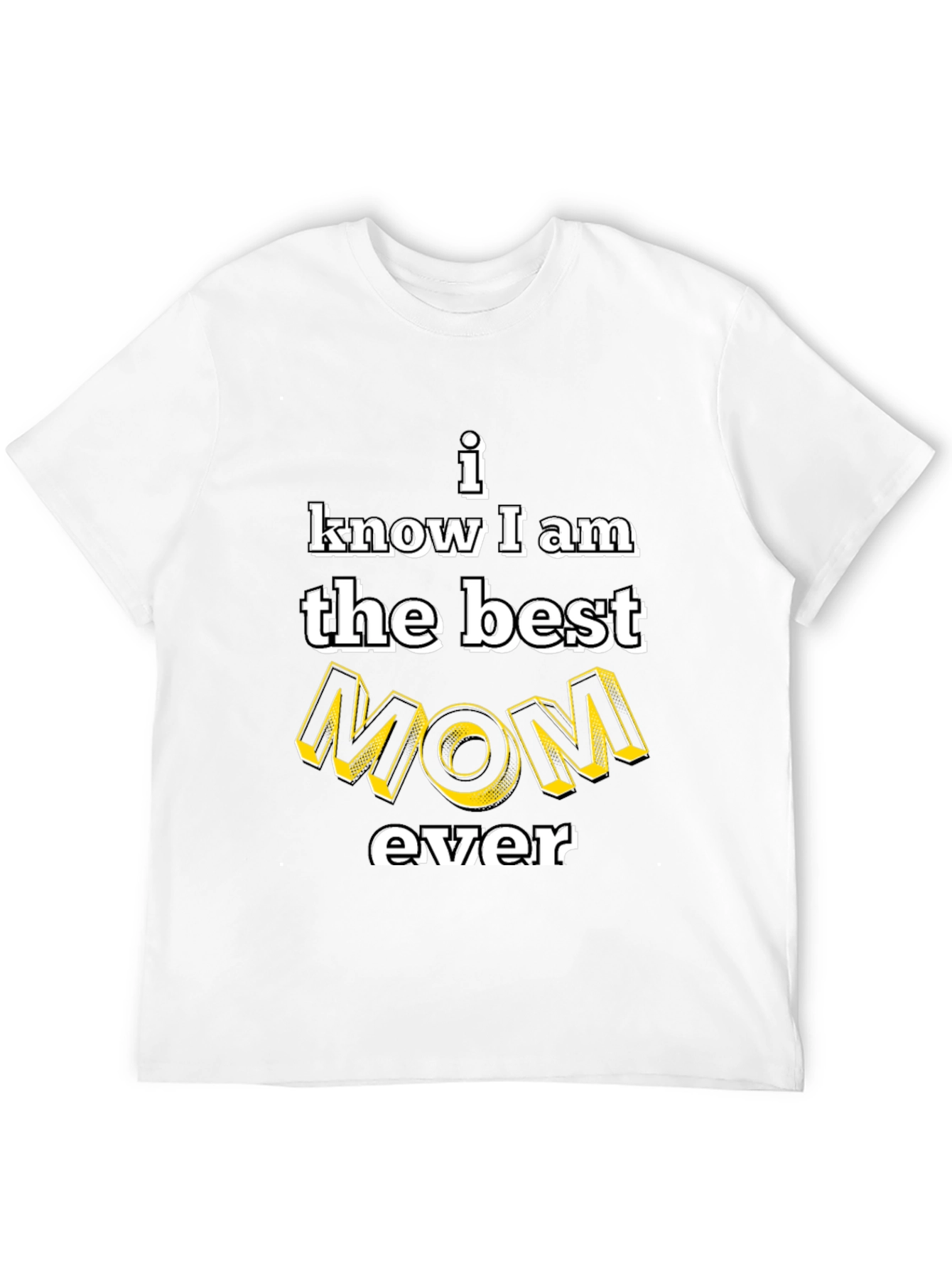 Best Mom Ever Graphic Tee - Black Cotton T-Shirt