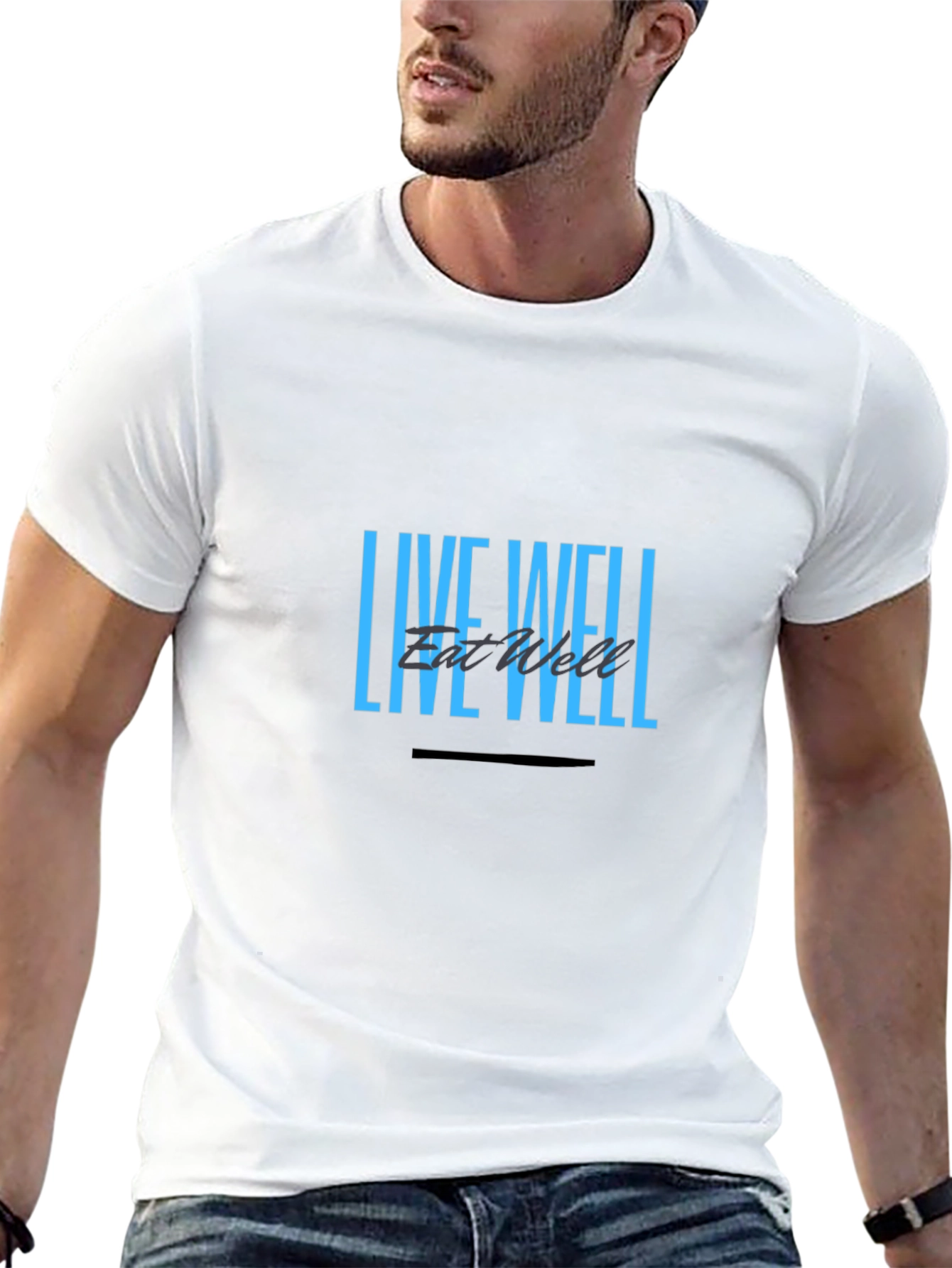Live Well Graphic Tee - Stylish Comfort