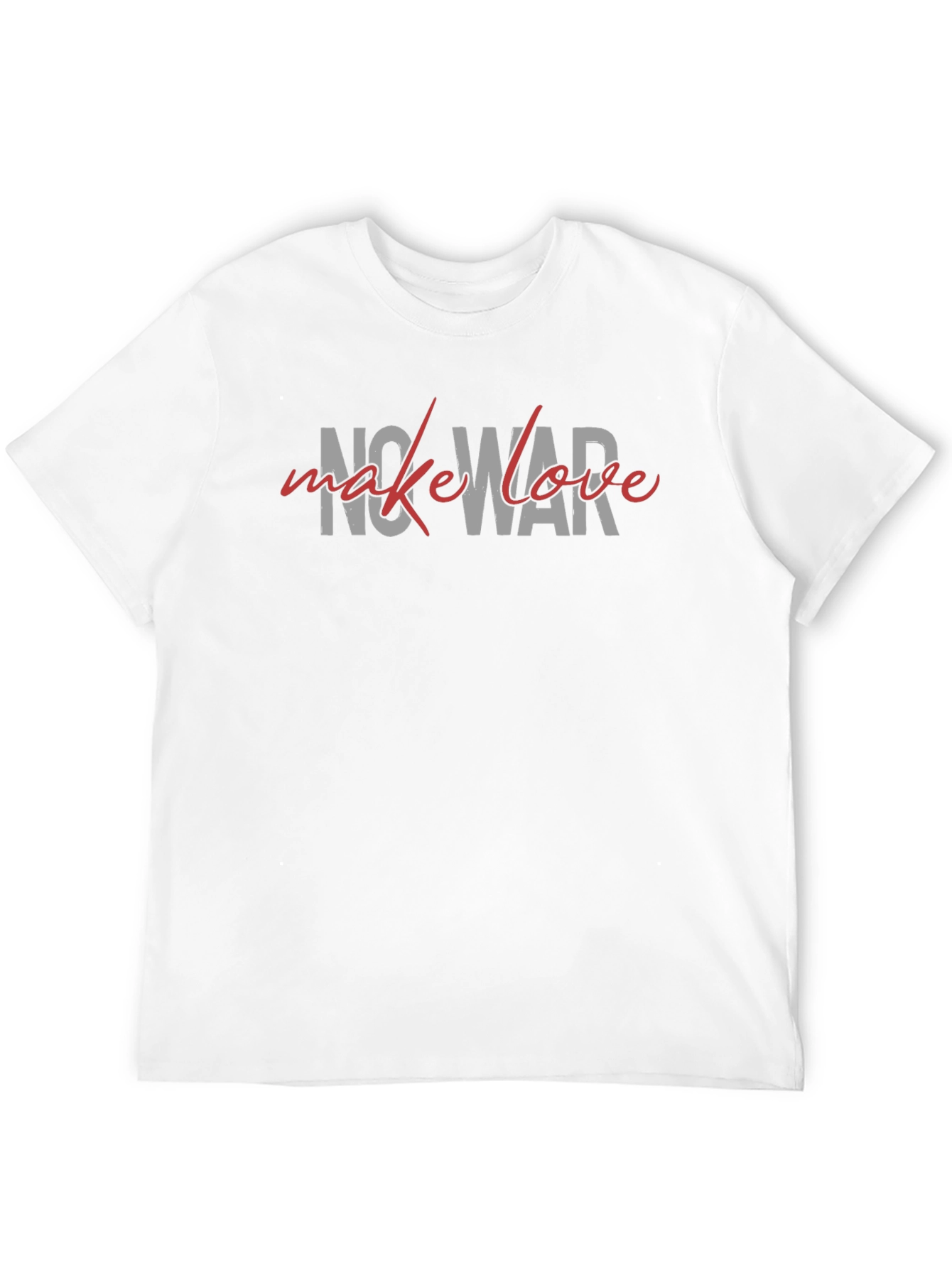 No War Make Love Graphic Tee - Black