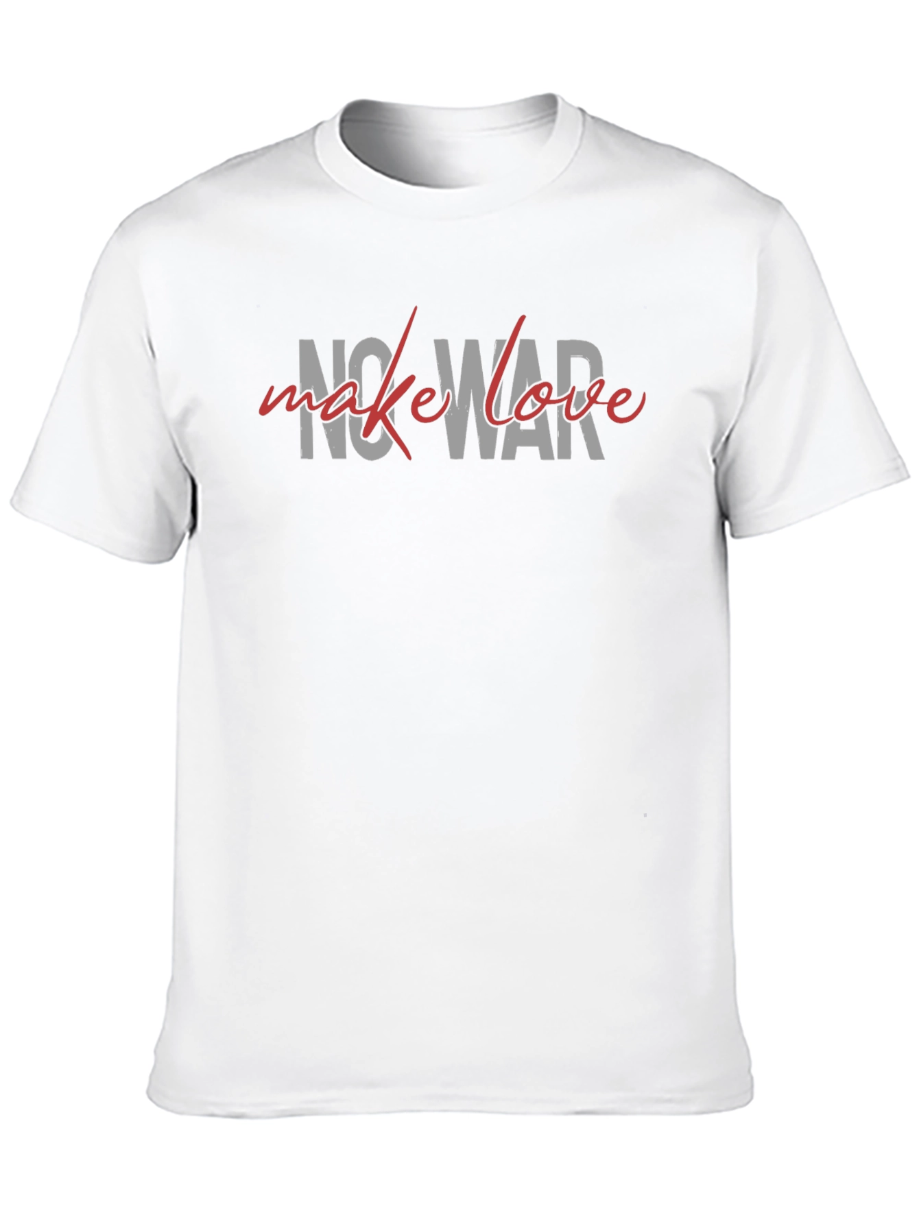 No War Make Love Graphic Tee - Black