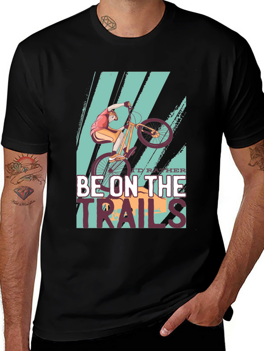 Mountain Bike Graphic Tee - Id Rather Be On The Trails