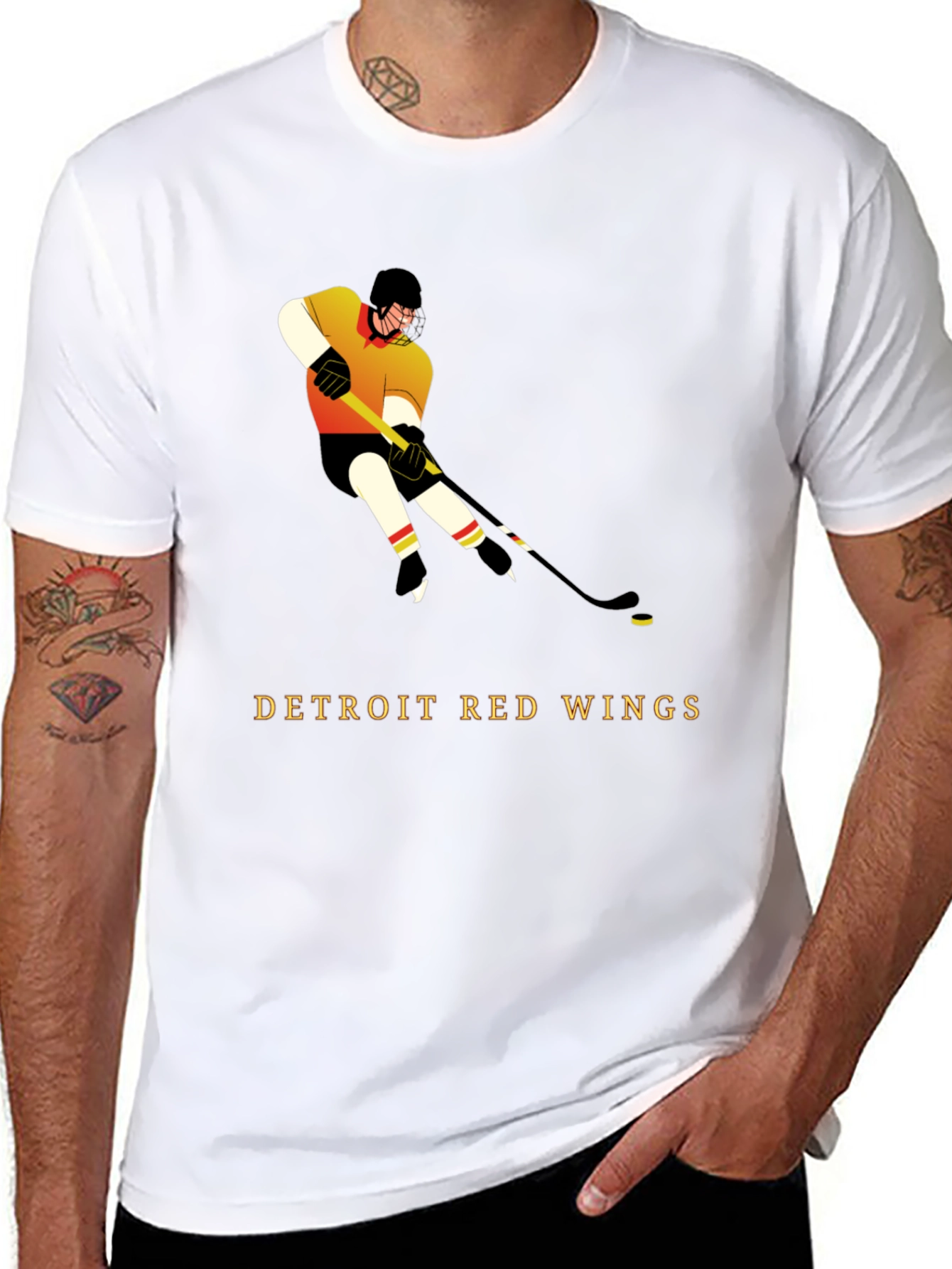 Detroit Red Wings Hockey Graphic T-Shirt