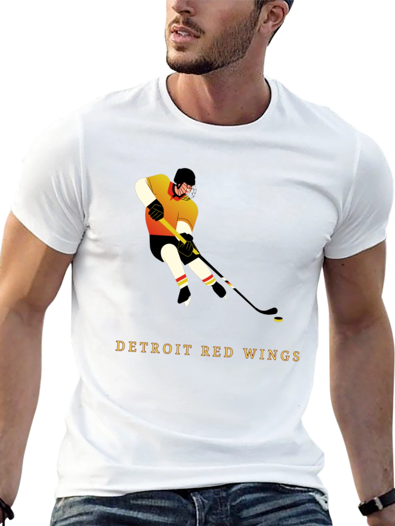 Detroit Red Wings Hockey Graphic T-Shirt