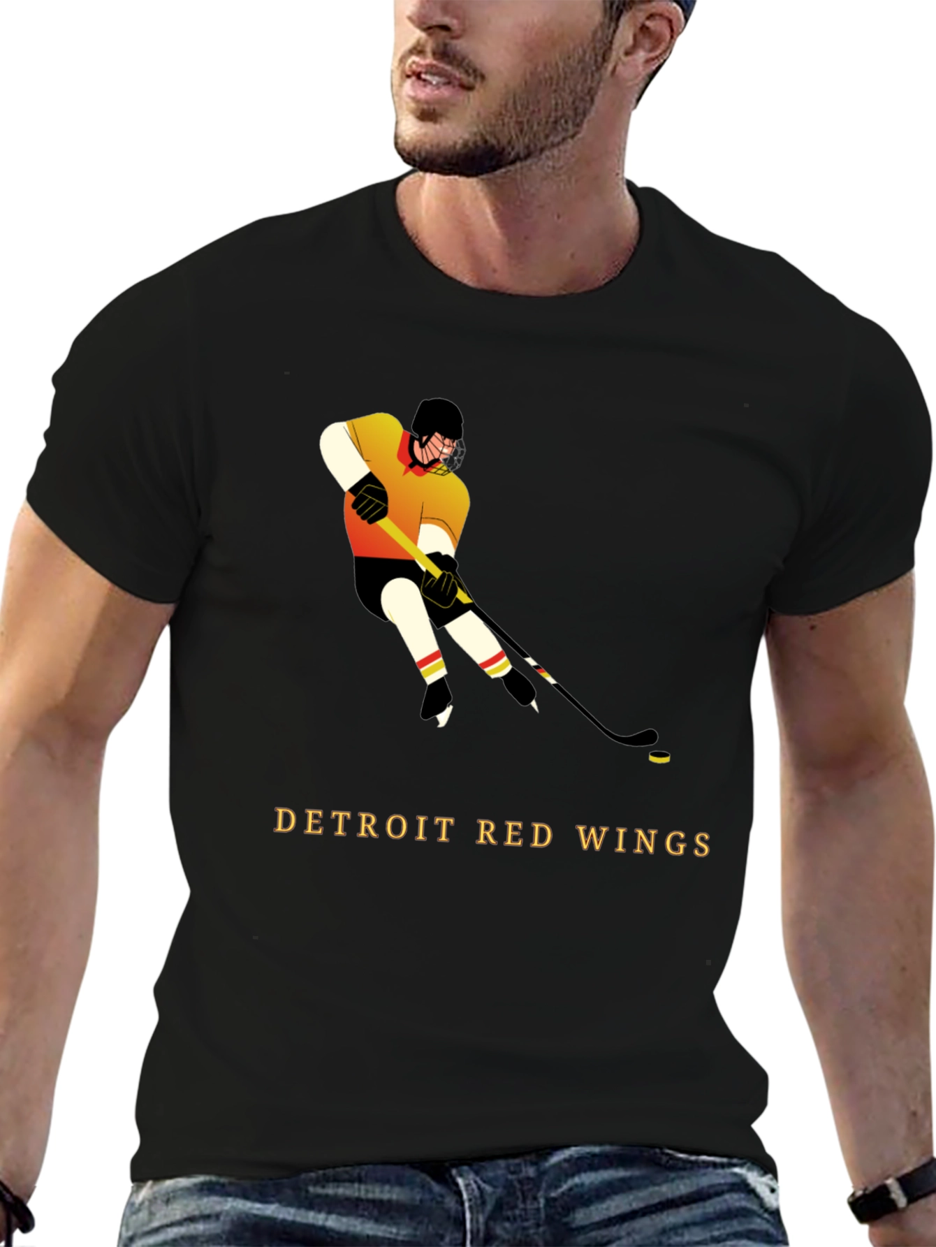 Detroit Red Wings Hockey Graphic T-Shirt