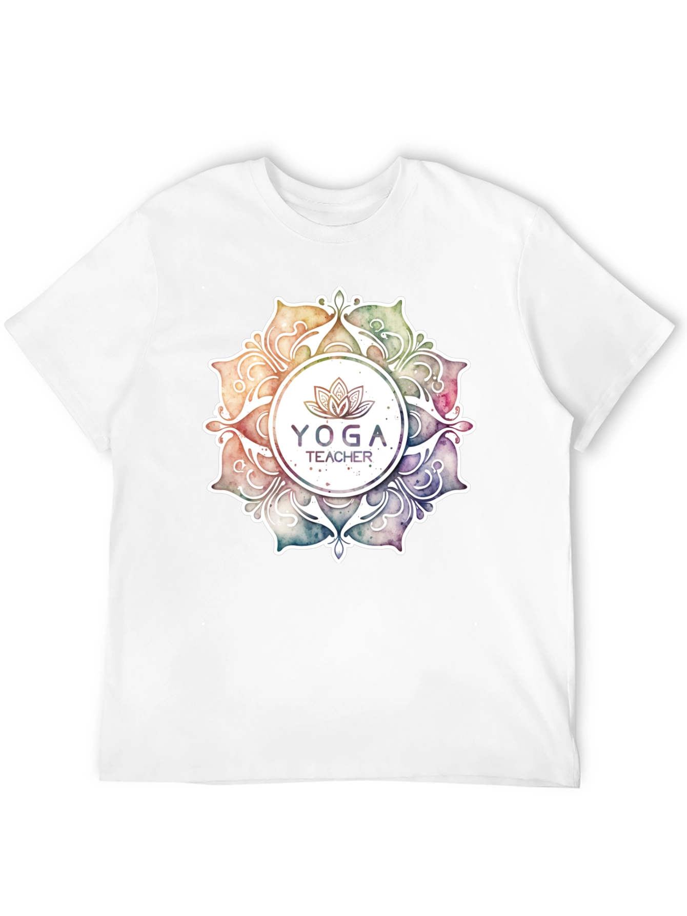 Yoga Teacher Graphic Black T-Shirt