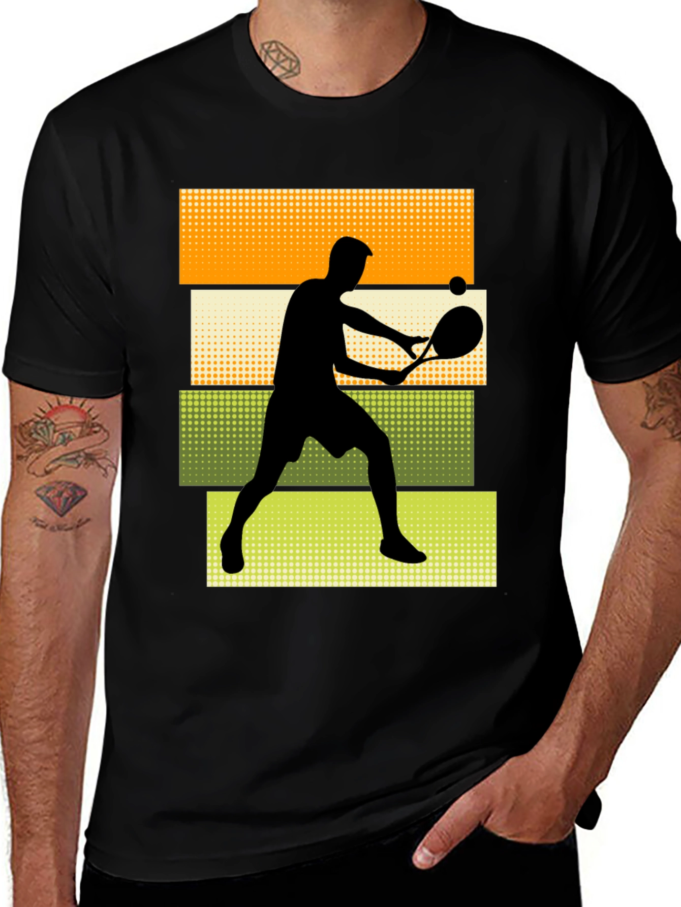 Tennis Player Graphic T-Shirt