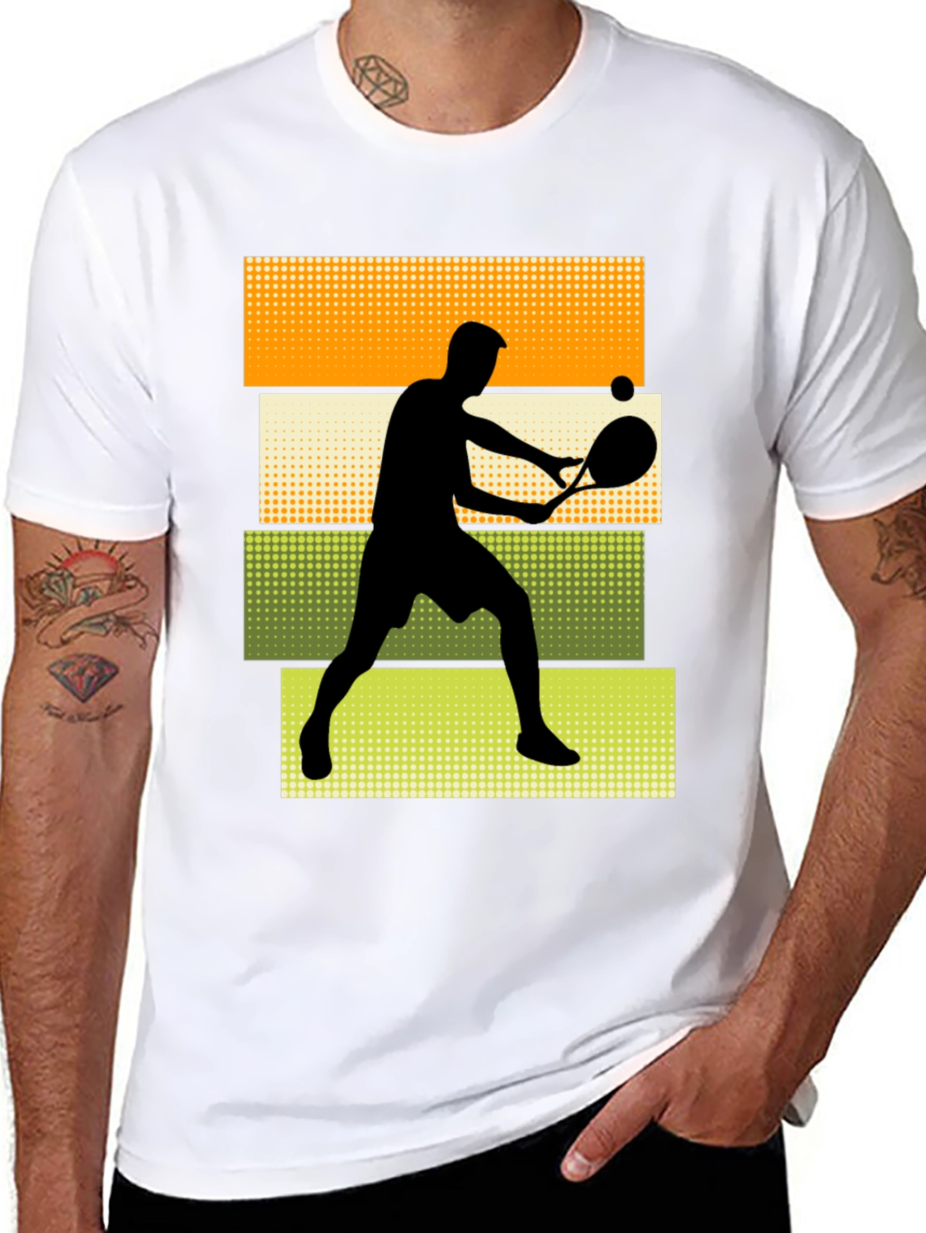 Tennis Player Graphic T-Shirt