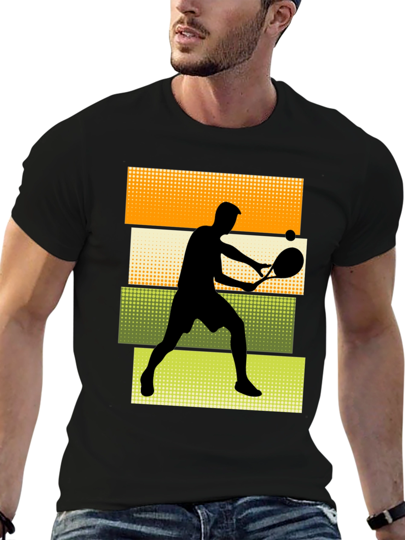Tennis Player Graphic T-Shirt