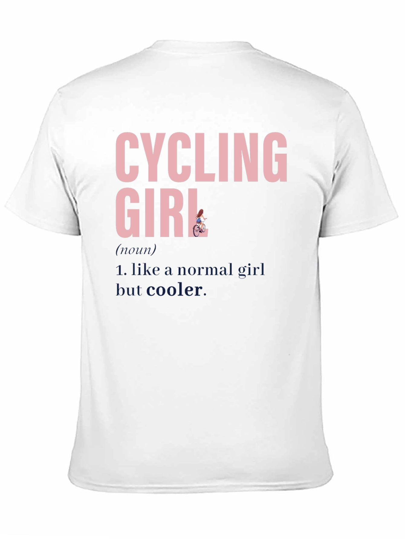 Cycling Girl T-Shirt - Cool Cyclist Tee