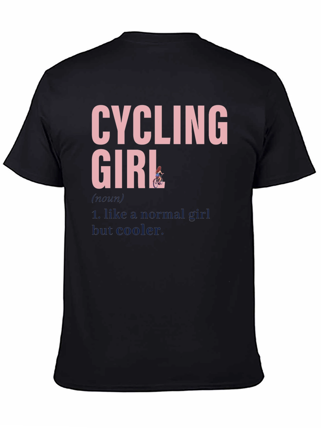 Cycling Girl T-Shirt - Cool Cyclist Tee