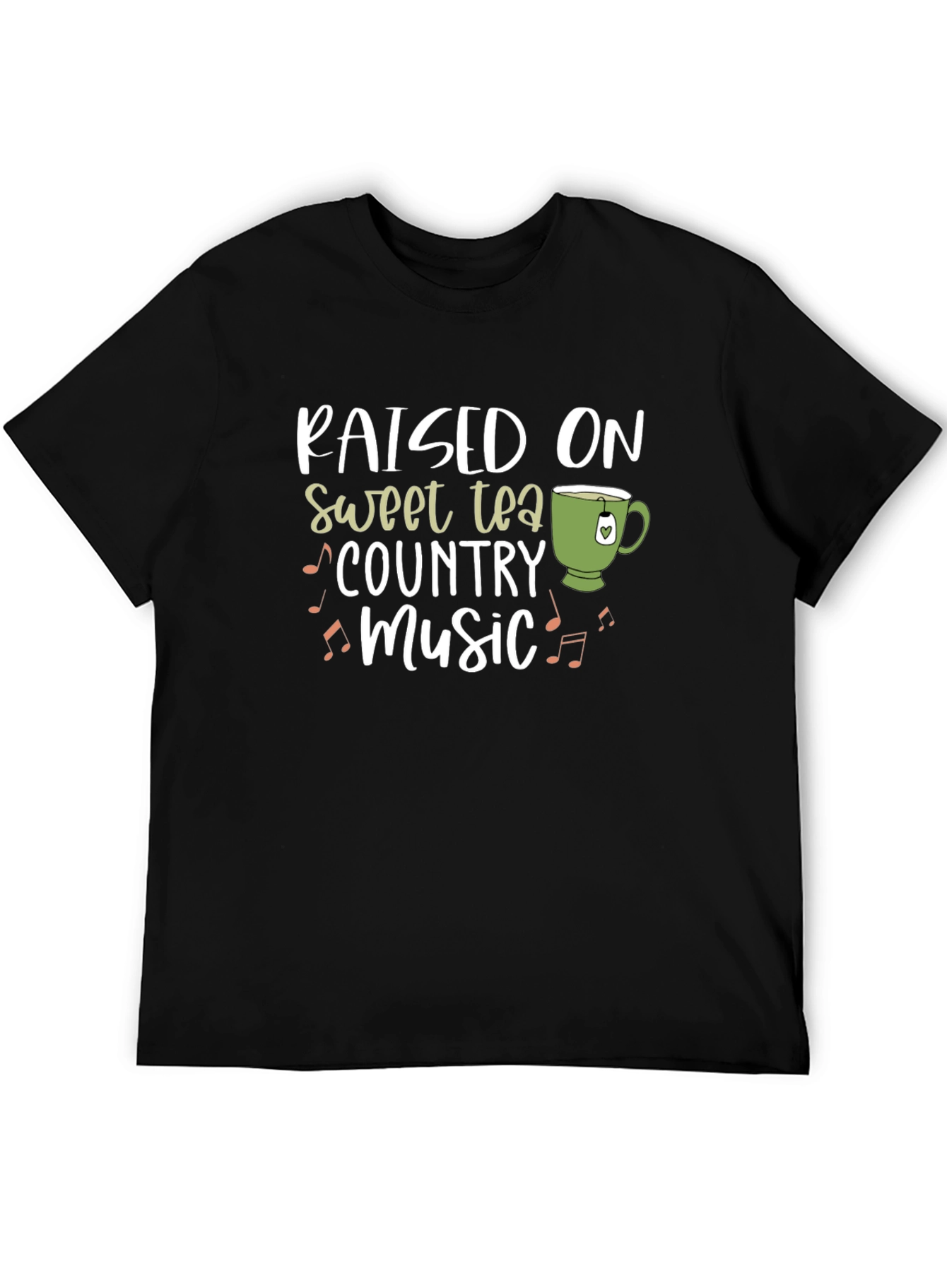 Raised on Sweet Tea & Country Music Graphic T-Shirt