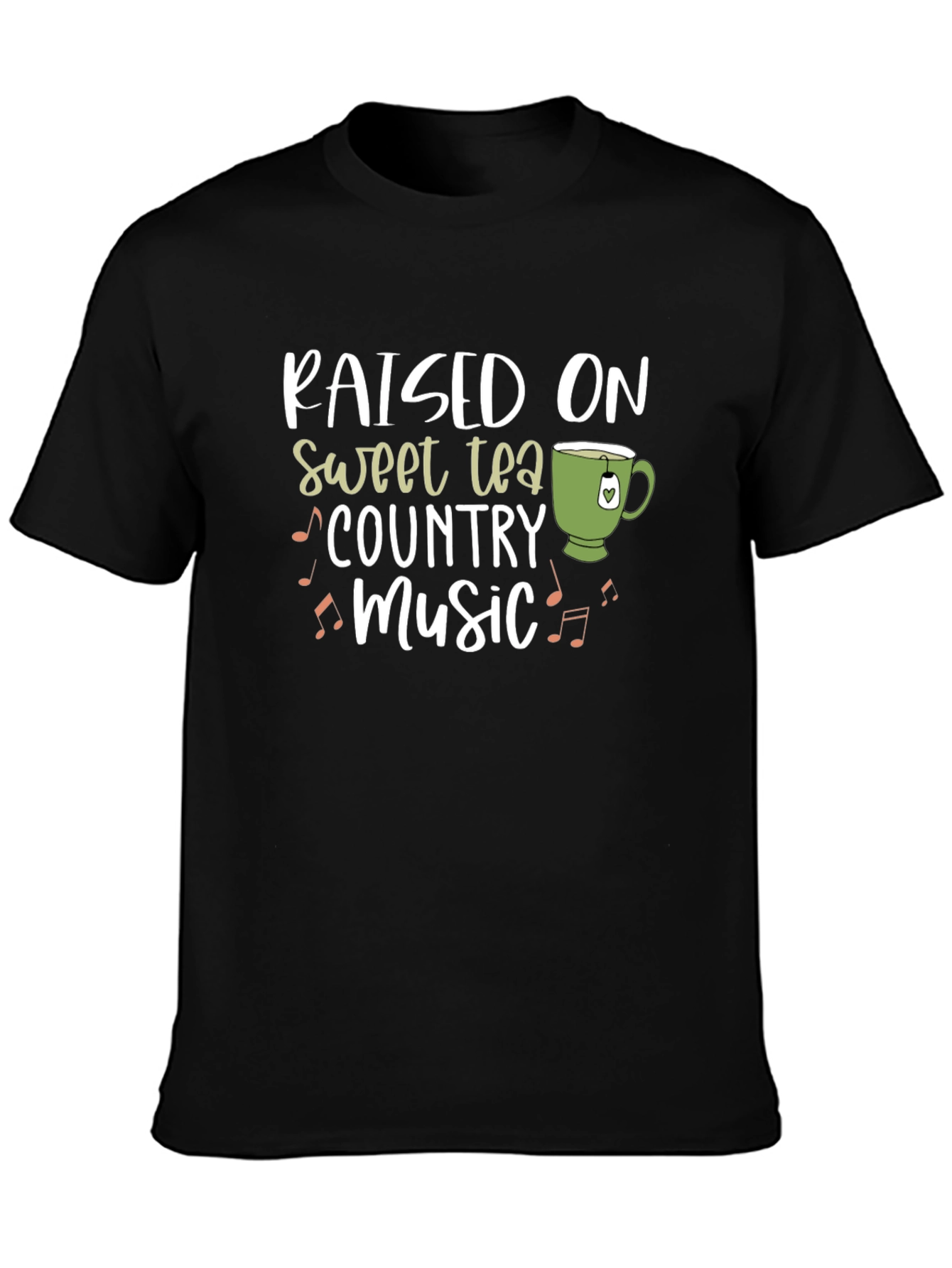 Raised on Sweet Tea & Country Music Graphic T-Shirt
