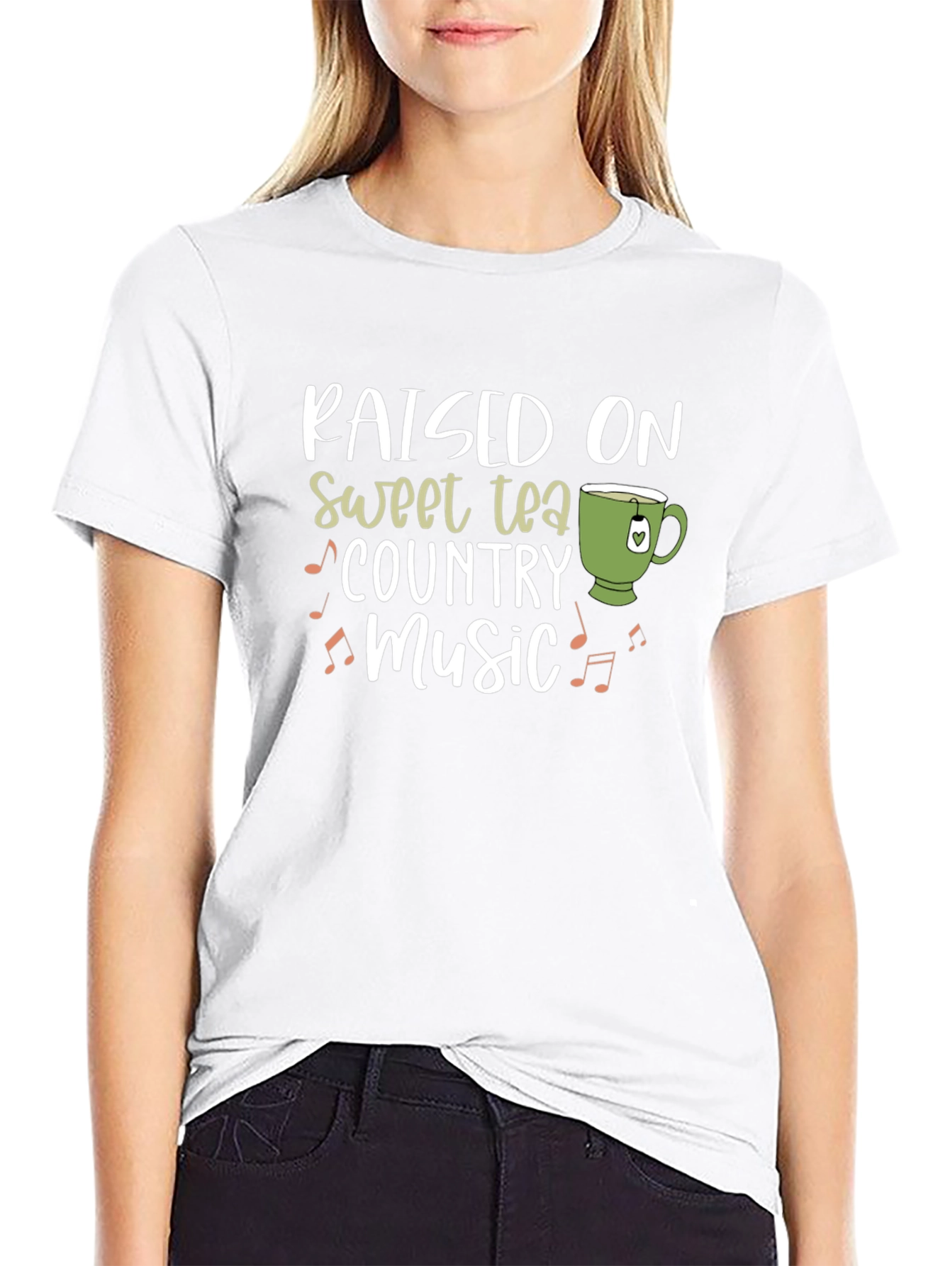 Raised on Sweet Tea & Country Music Graphic T-Shirt