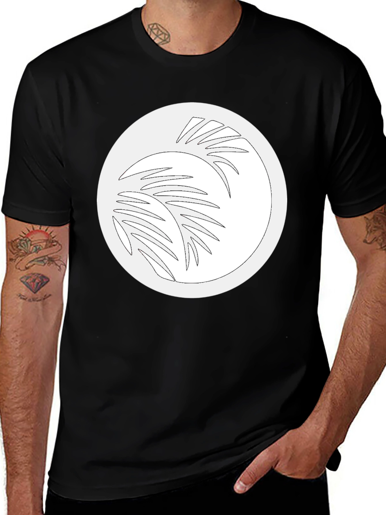 Black Palm Tree Graphic Tee
