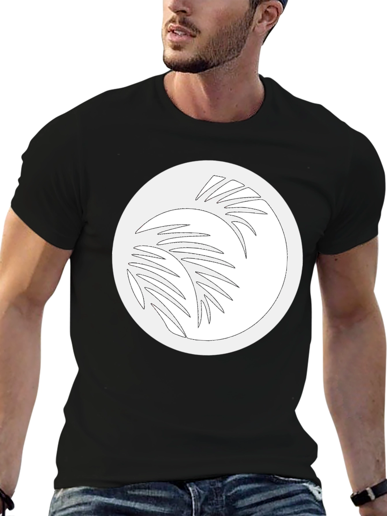 Black Palm Tree Graphic Tee
