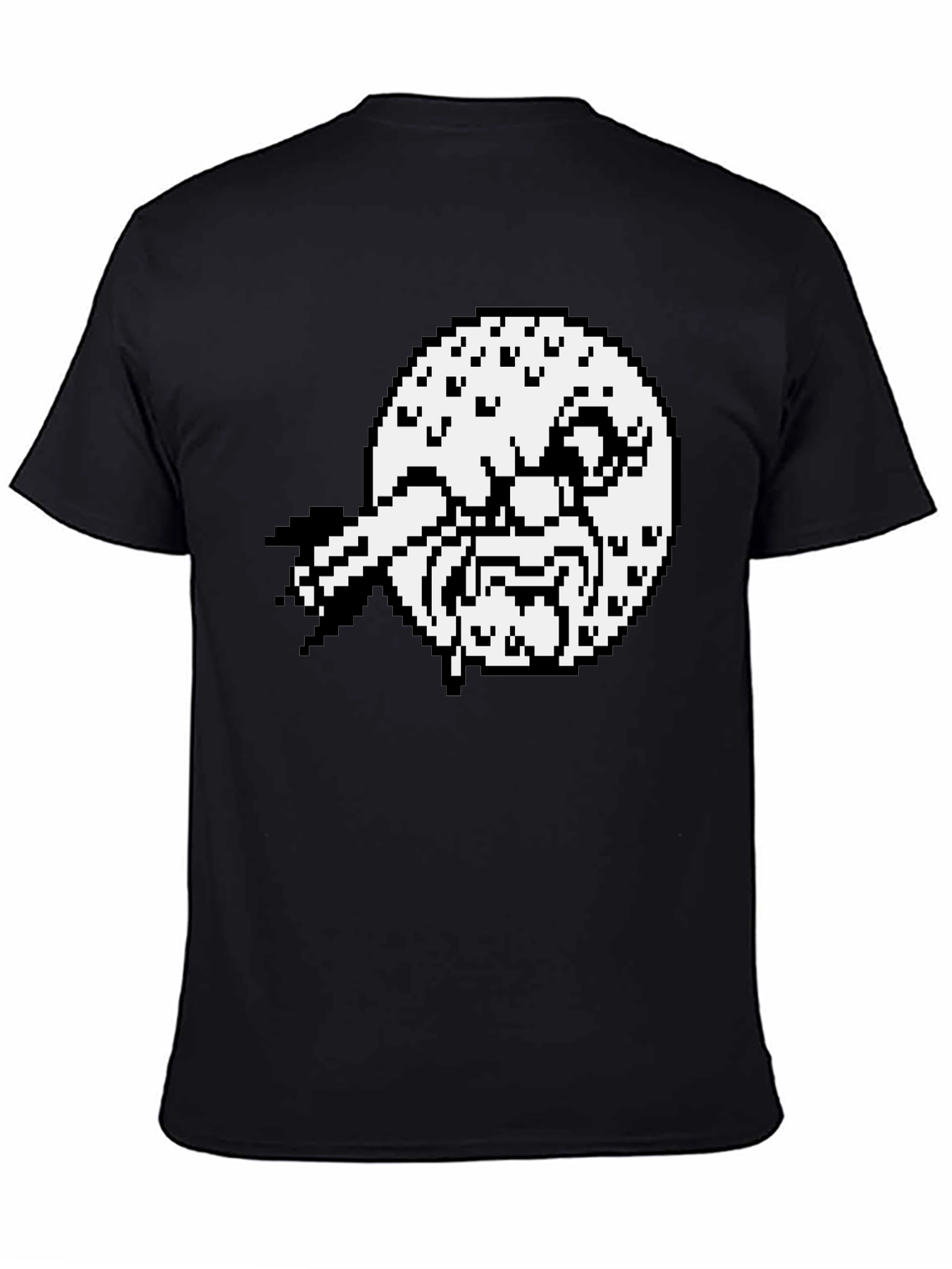 Pixel Art Graphic Tee - Black