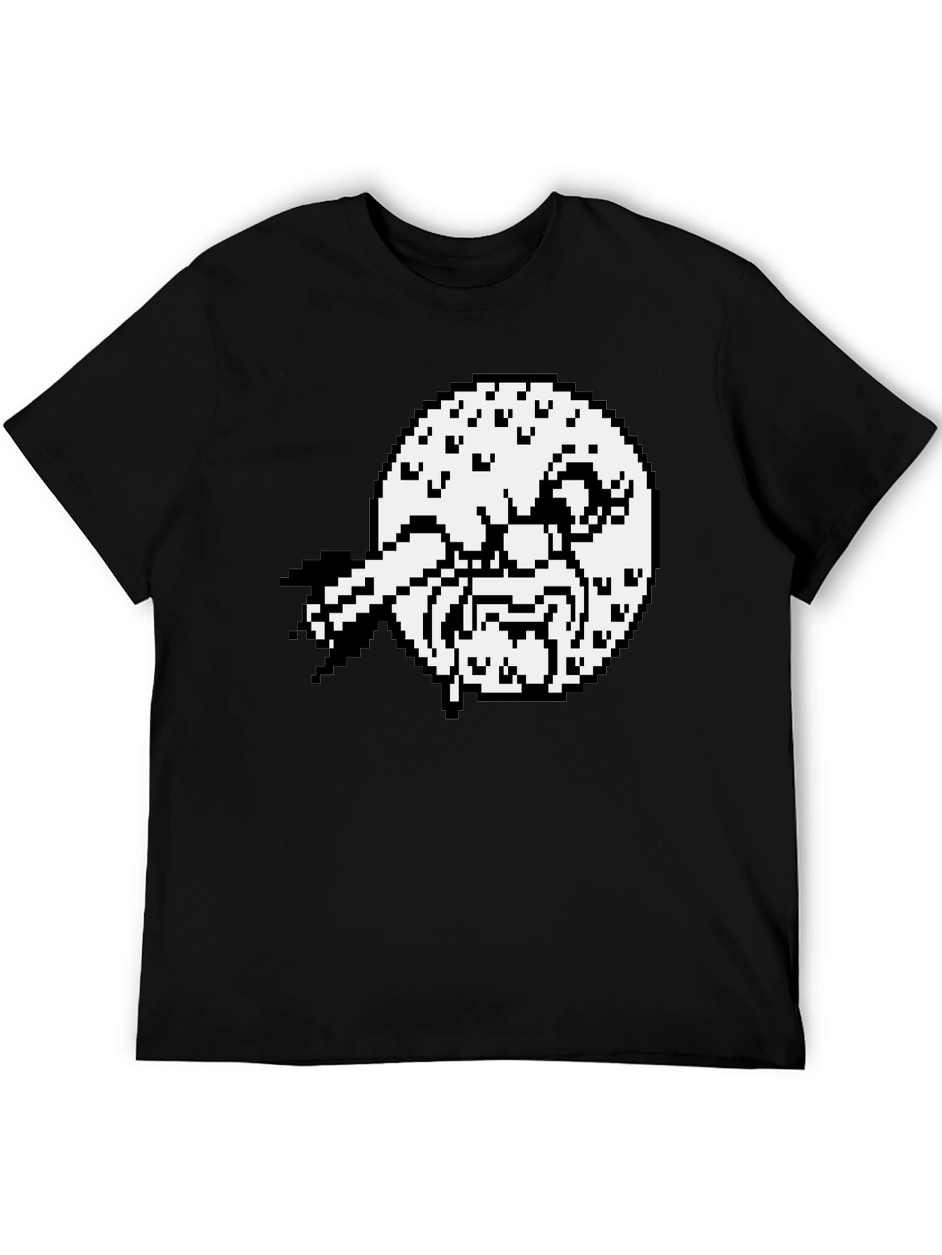 Pixel Art Graphic Tee - Black