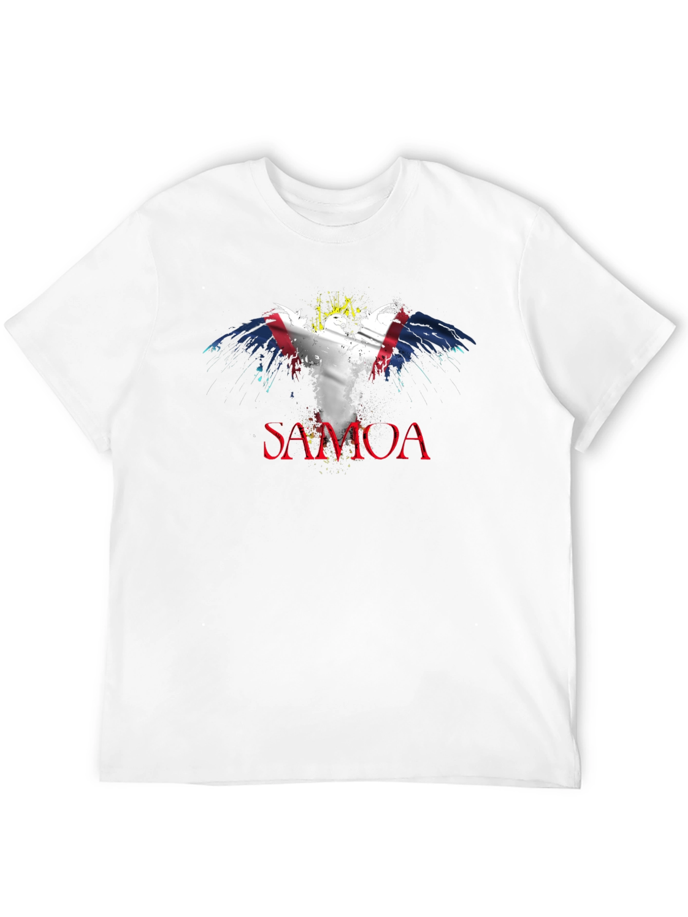 Samoa Flag Eagle Black T-Shirt