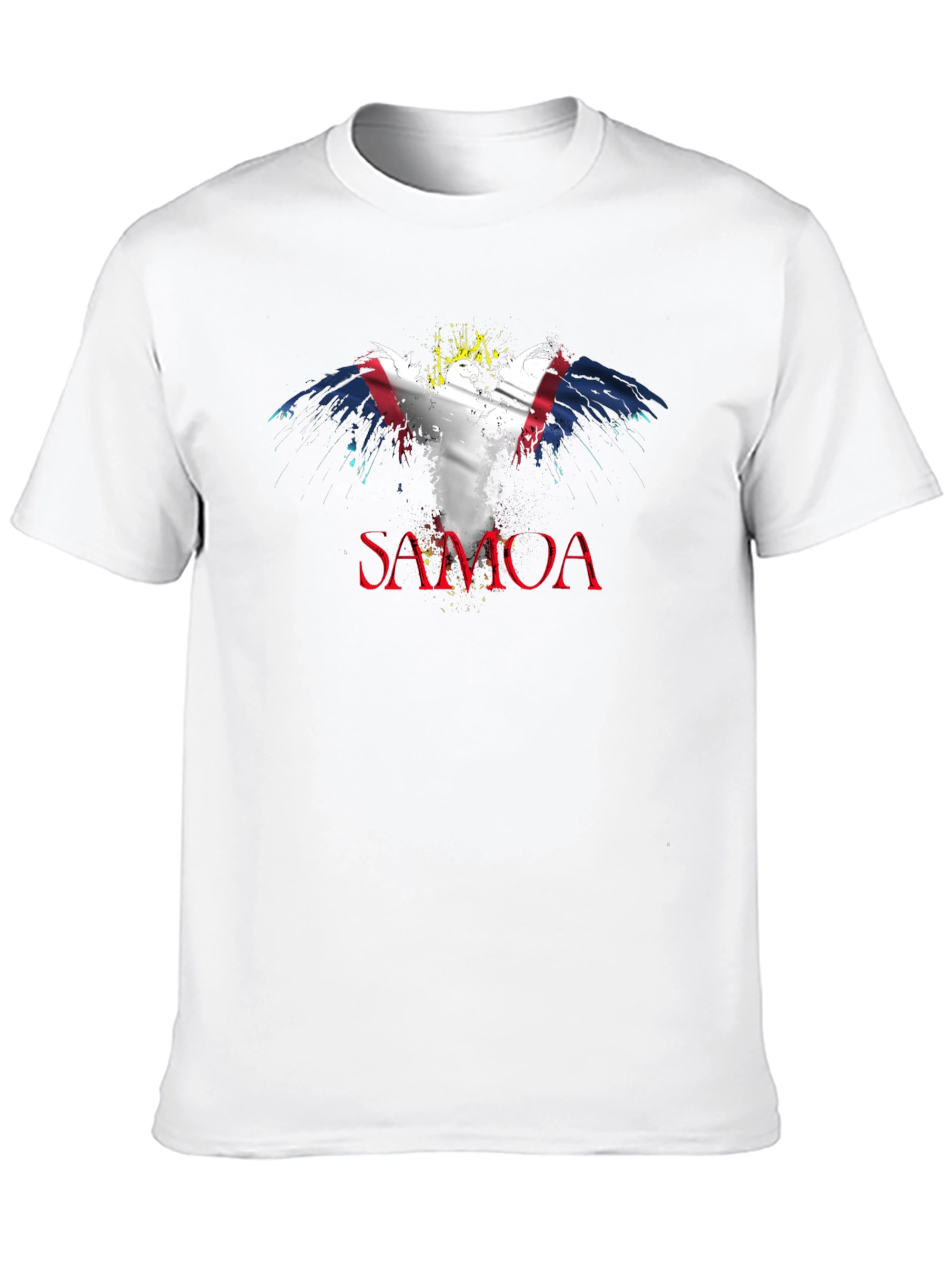 Samoa Flag Eagle Black T-Shirt