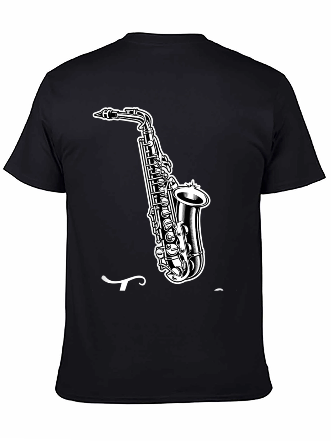 Saxophone Graphic Tee - Cool Music Shirt