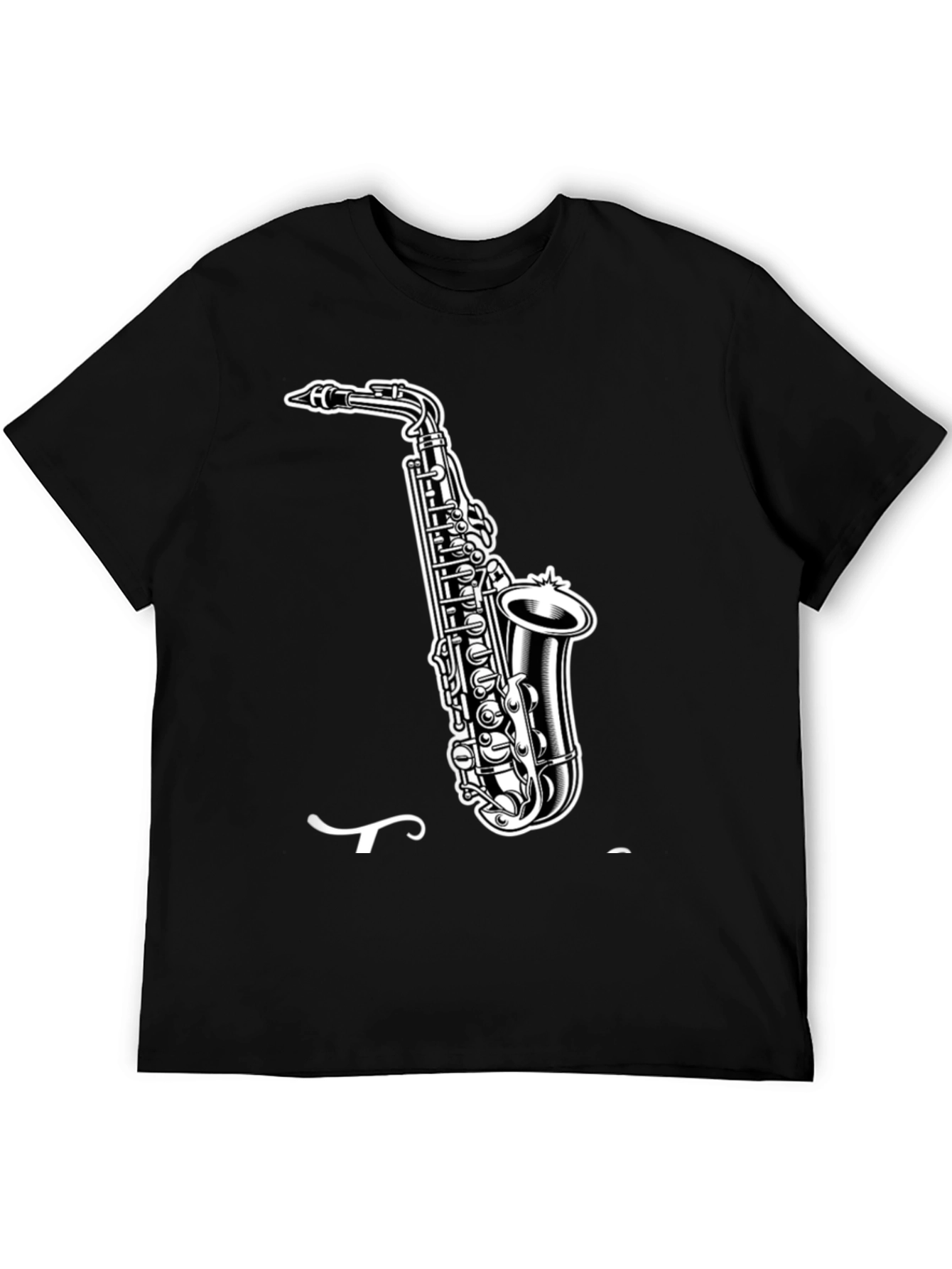 Saxophone Graphic Tee - Cool Music Shirt