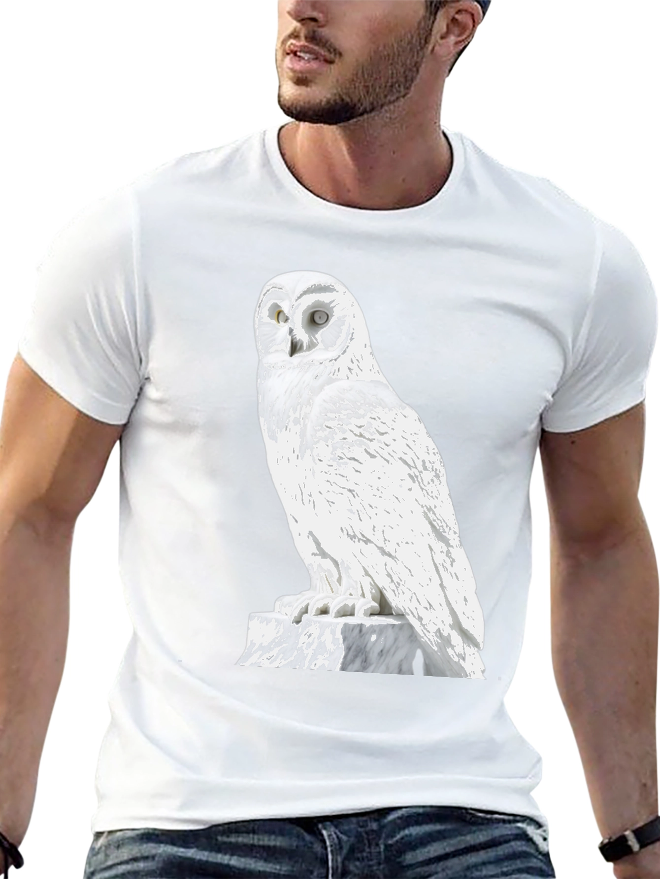 Owl Graphic Tee - Cool Black T-Shirt