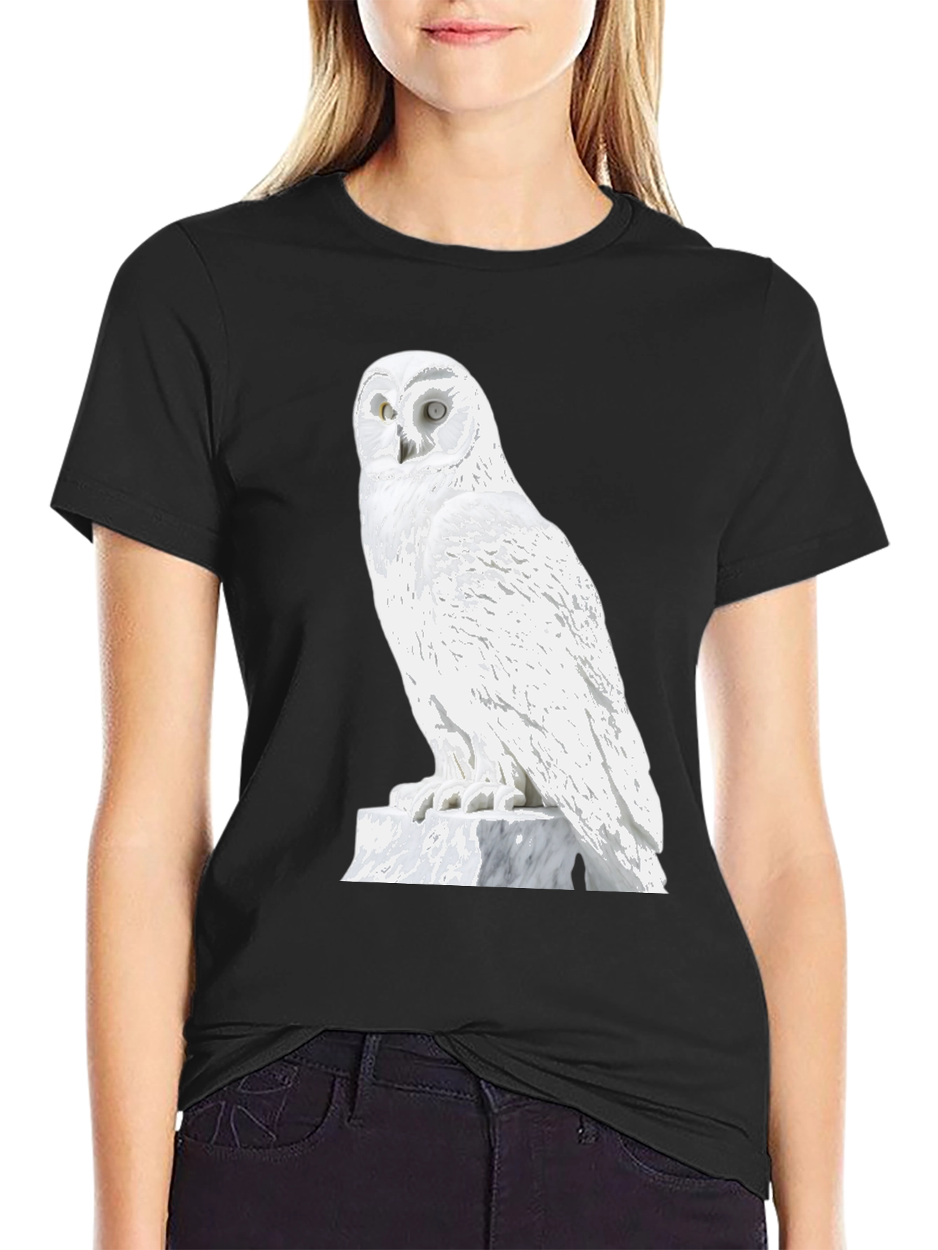 Owl Graphic Tee - Cool Black T-Shirt