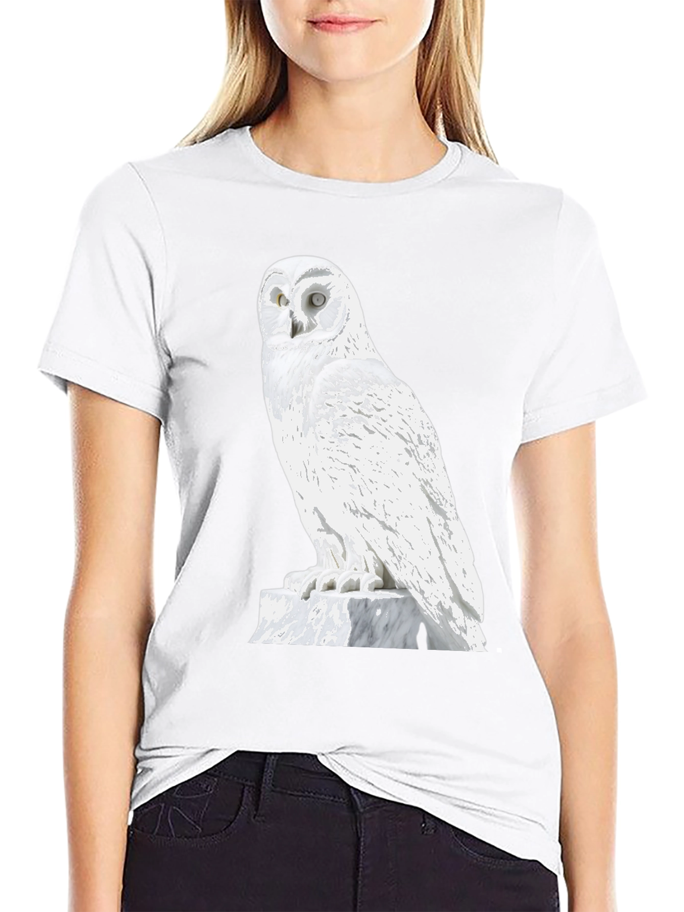Owl Graphic Tee - Cool Black T-Shirt