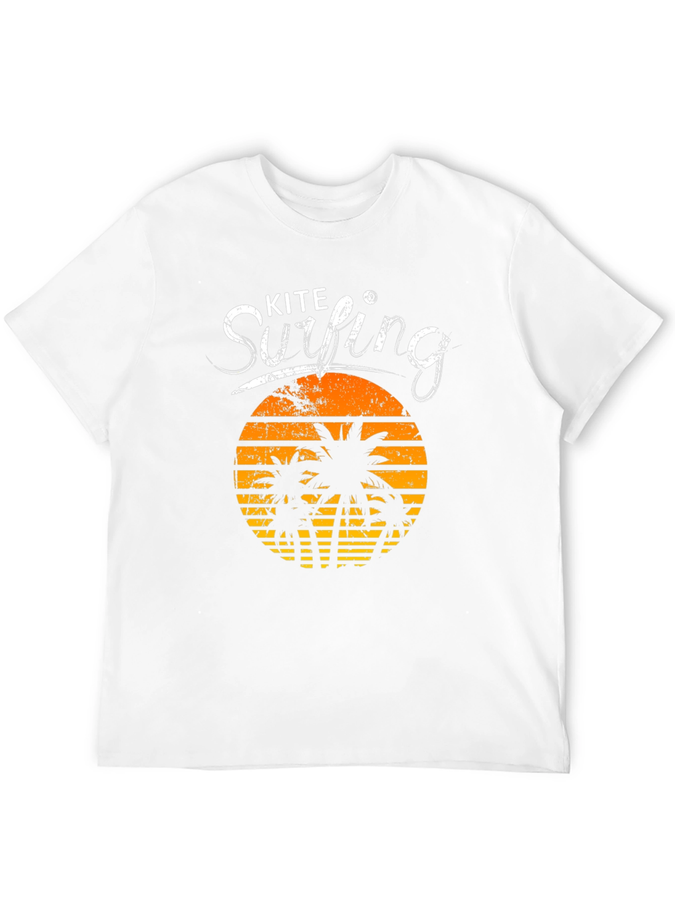 Kite Surfing Black Graphic Tee