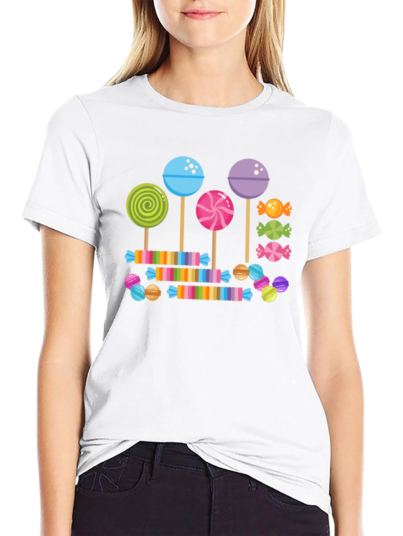 Candy Lollipop T-Shirt: Sweet Treat Design