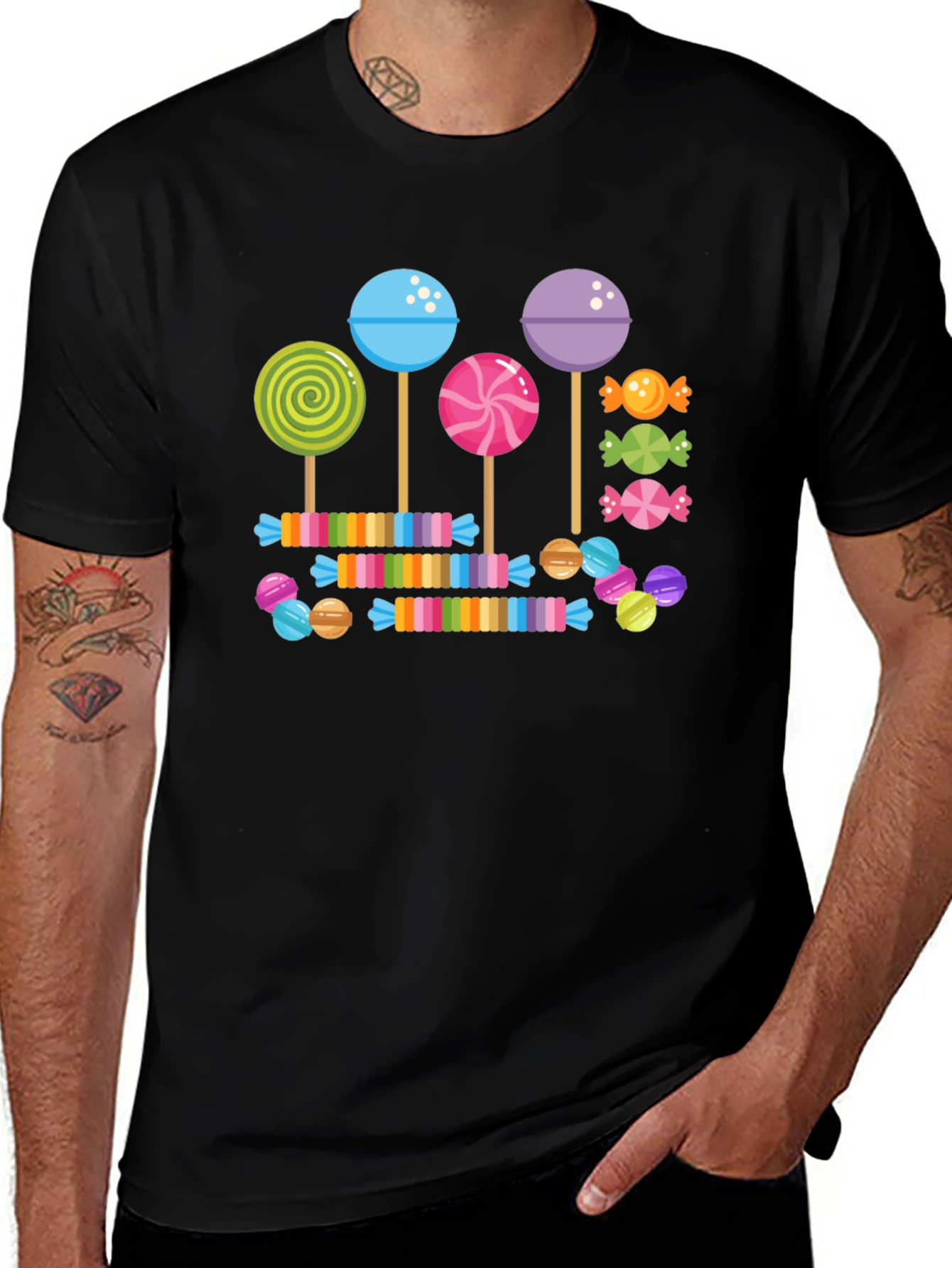Candy Lollipop T-Shirt: Sweet Treat Design