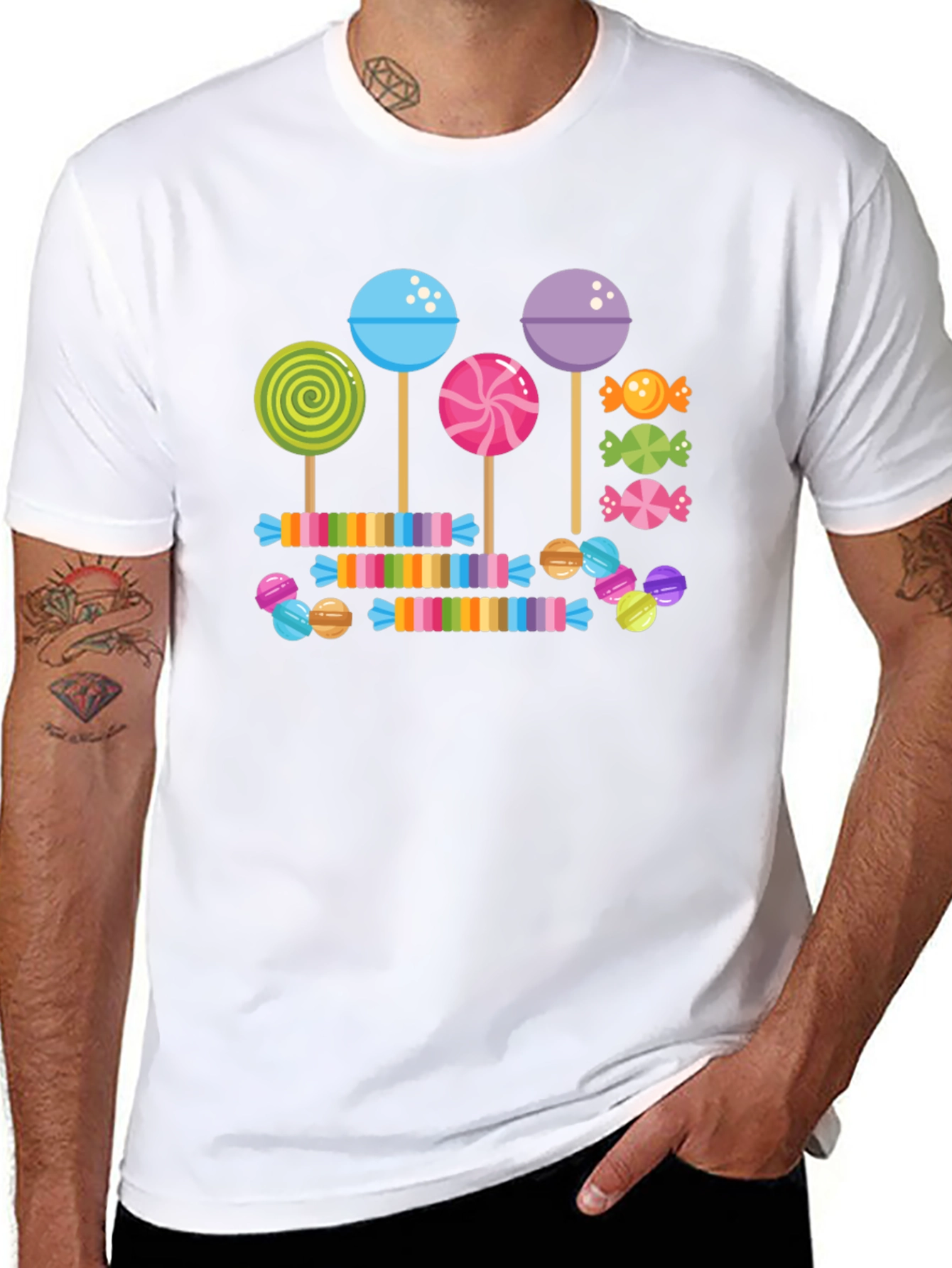 Candy Lollipop T-Shirt: Sweet Treat Design