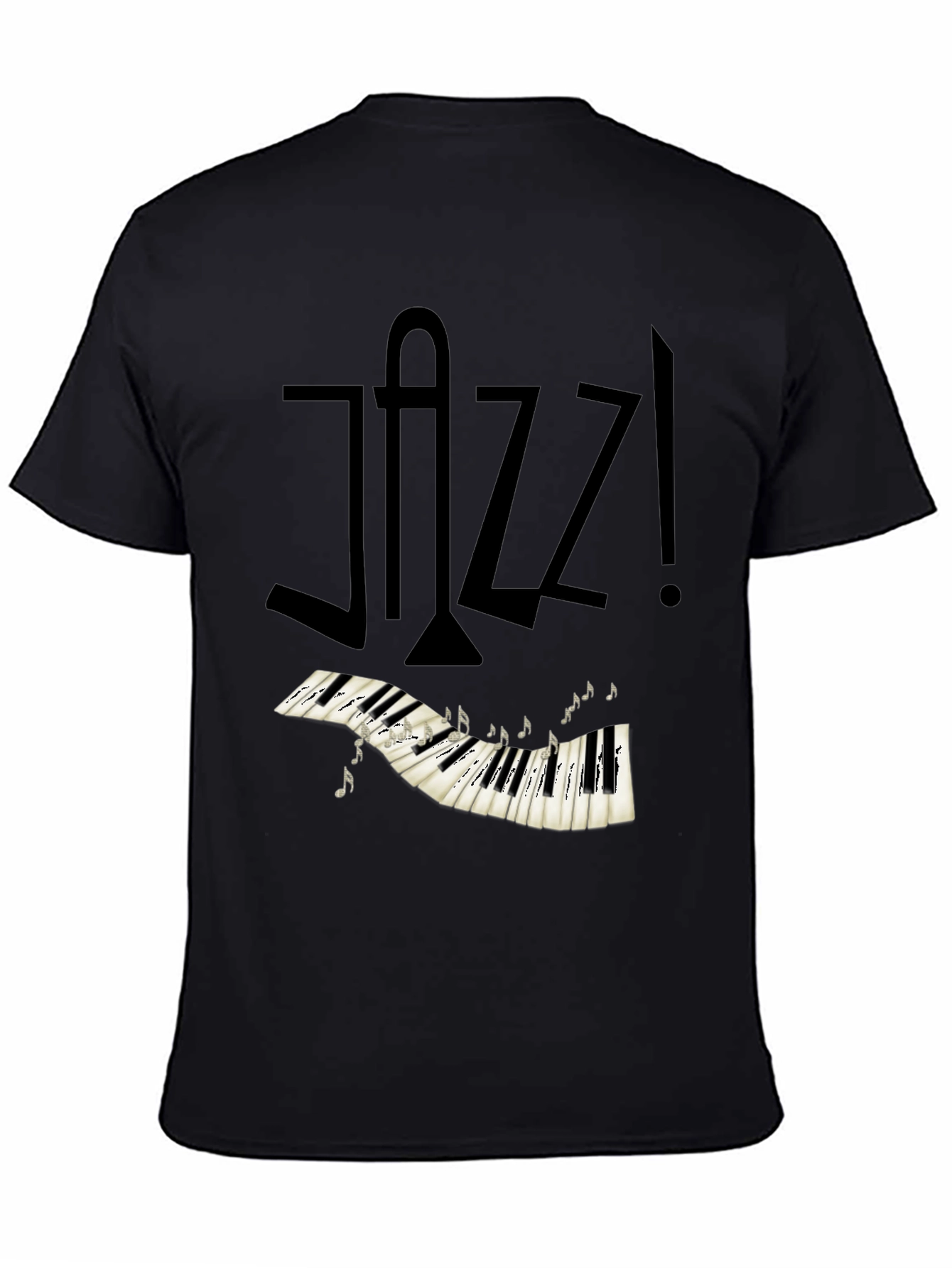 Jazz Music T-Shirt - Piano Keys Design