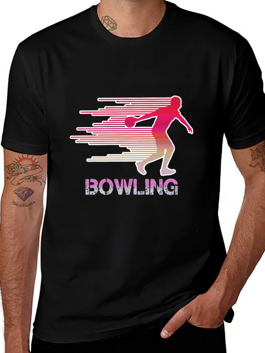 Bowling Strike T-Shirt - Retro Style Bowler Tee
