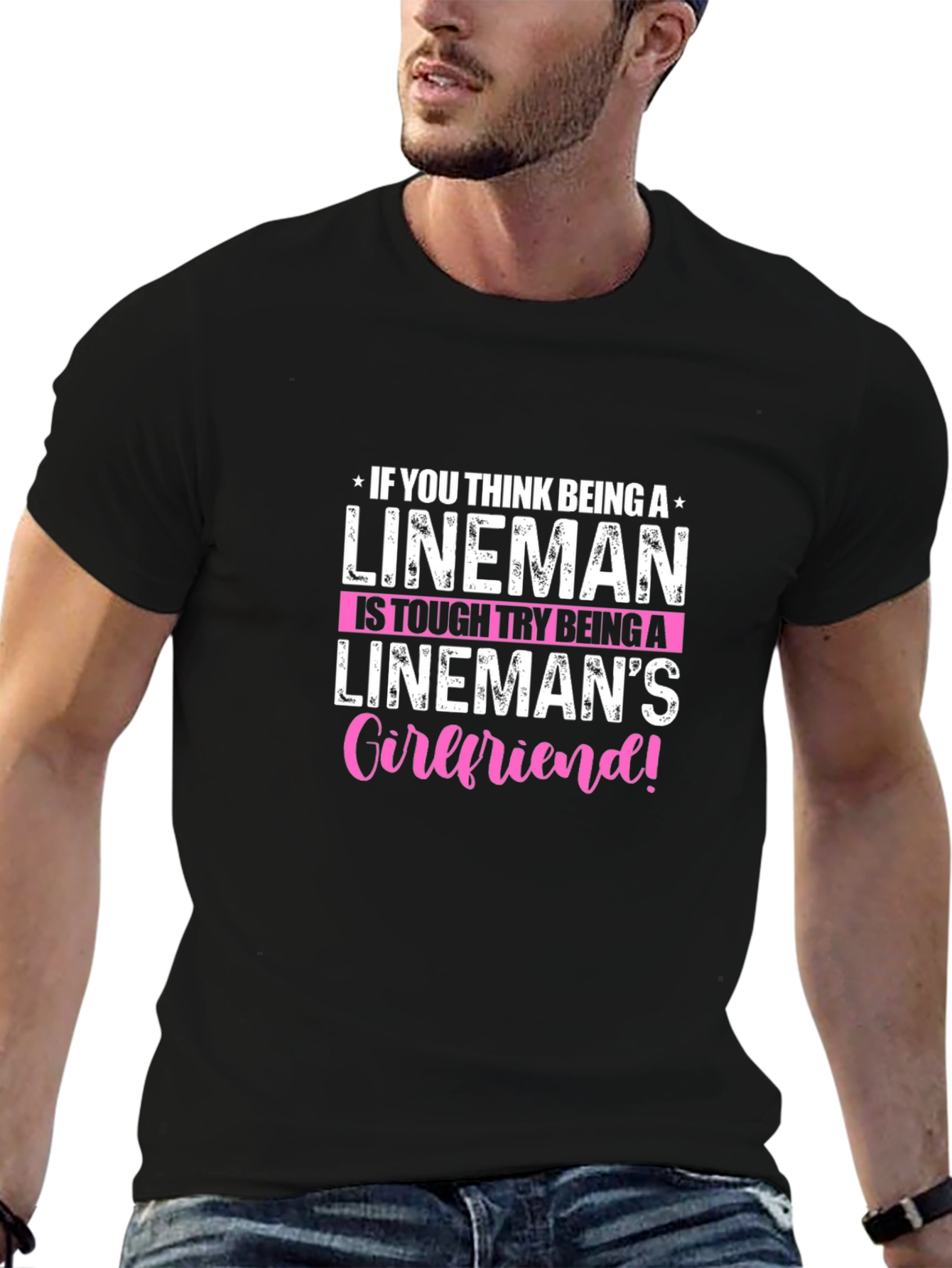 Linemans Girlfriend T-Shirt: Tough Love!