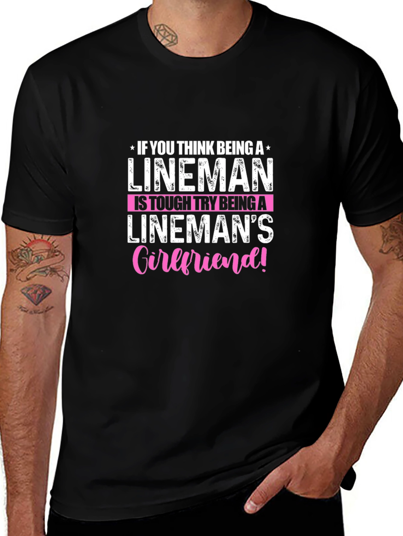 Linemans Girlfriend T-Shirt: Tough Love!
