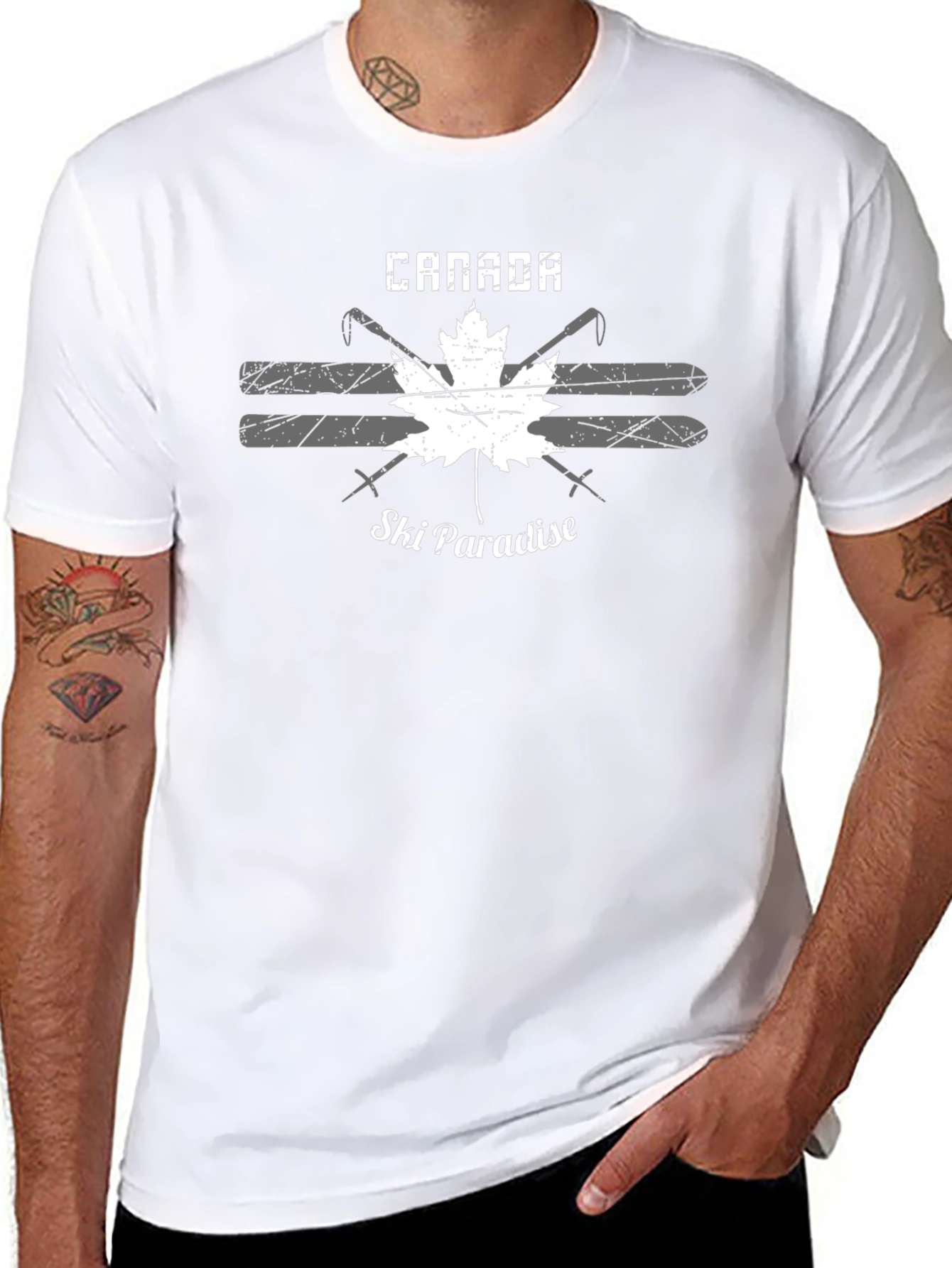 Canada Ski Paradise Graphic T-Shirt