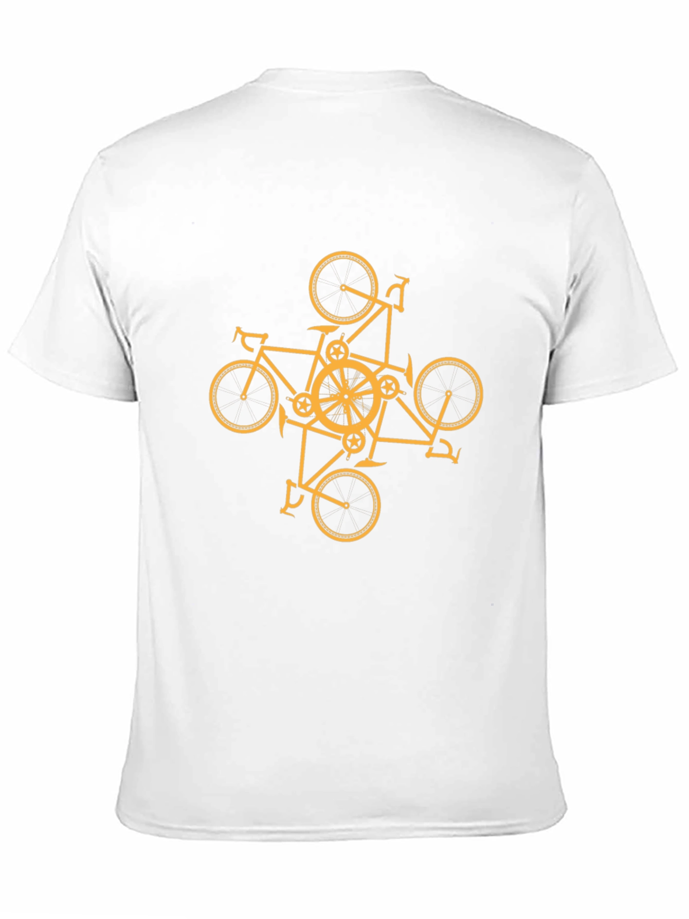 Geometric Bike Graphic Tee - Black