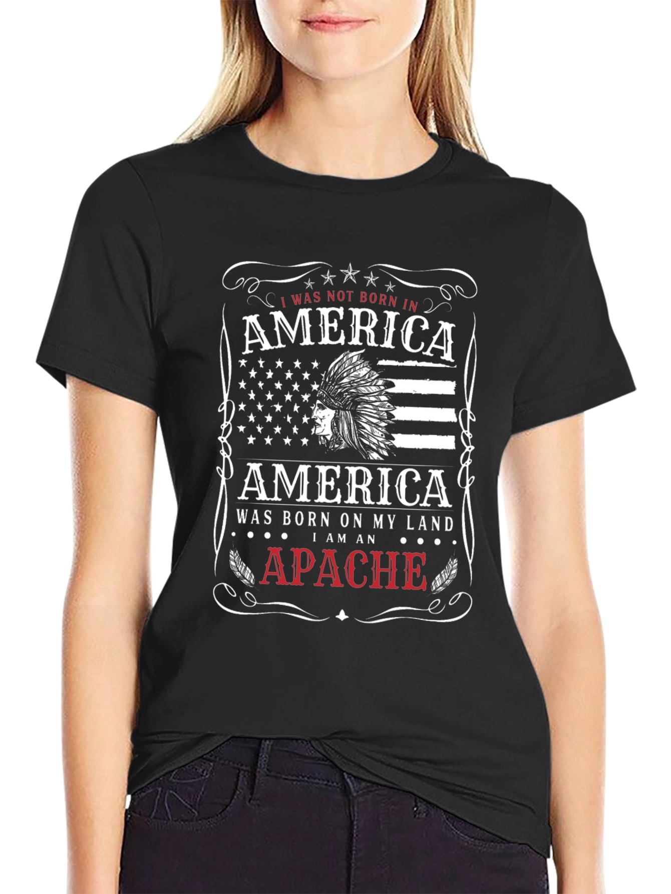 Native American Pride T-Shirt - Apache Nation