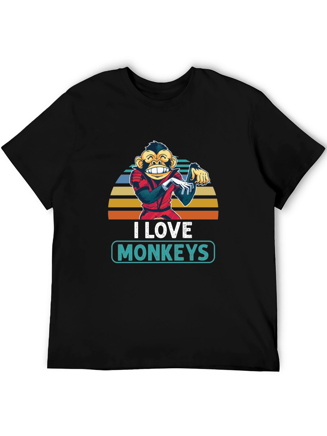 I Love Monkeys T-Shirt - Retro Monkey Graphic Tee