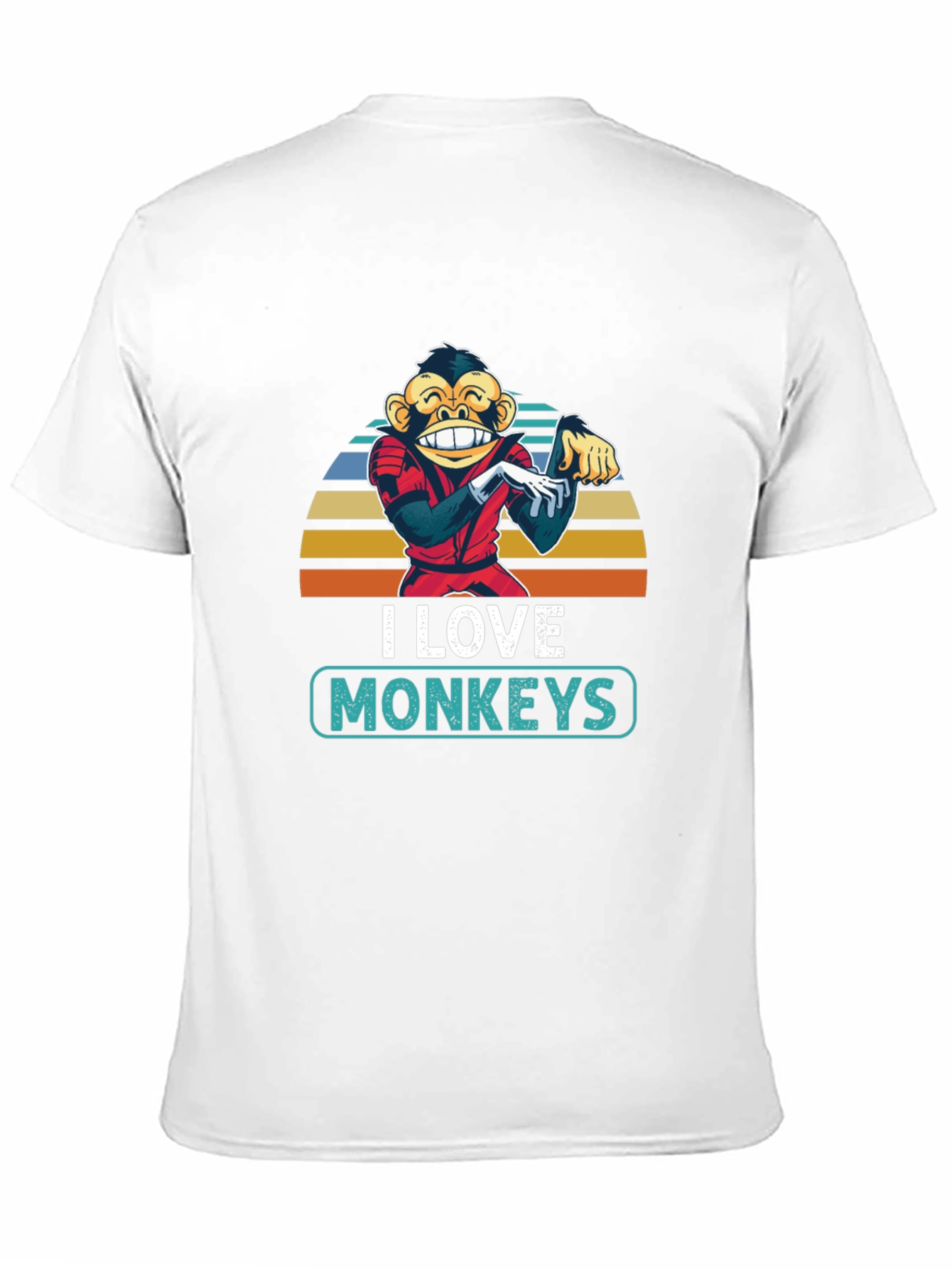 I Love Monkeys T-Shirt - Retro Monkey Graphic Tee