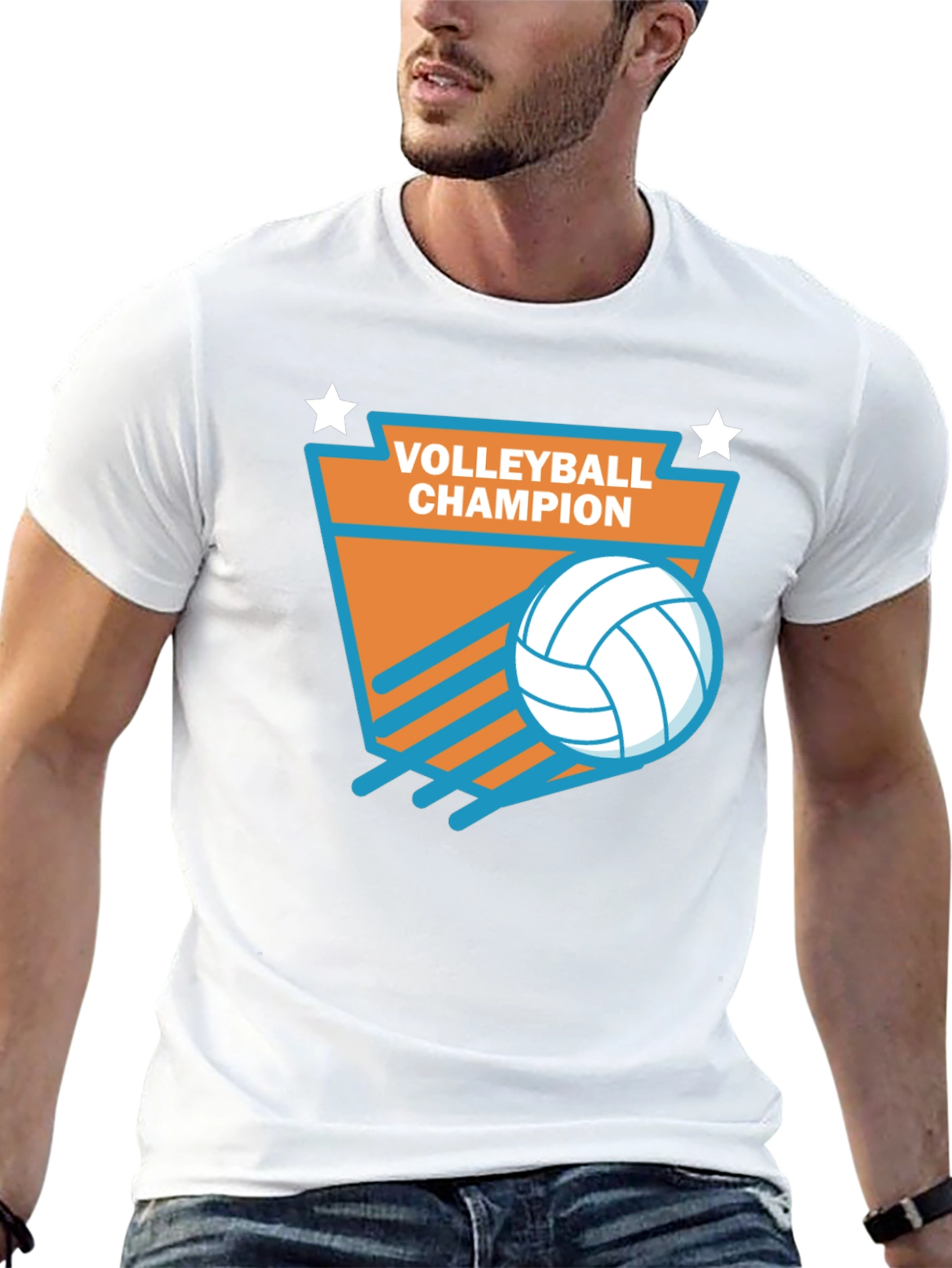 Volleyball Champion Graphic T-Shirt
