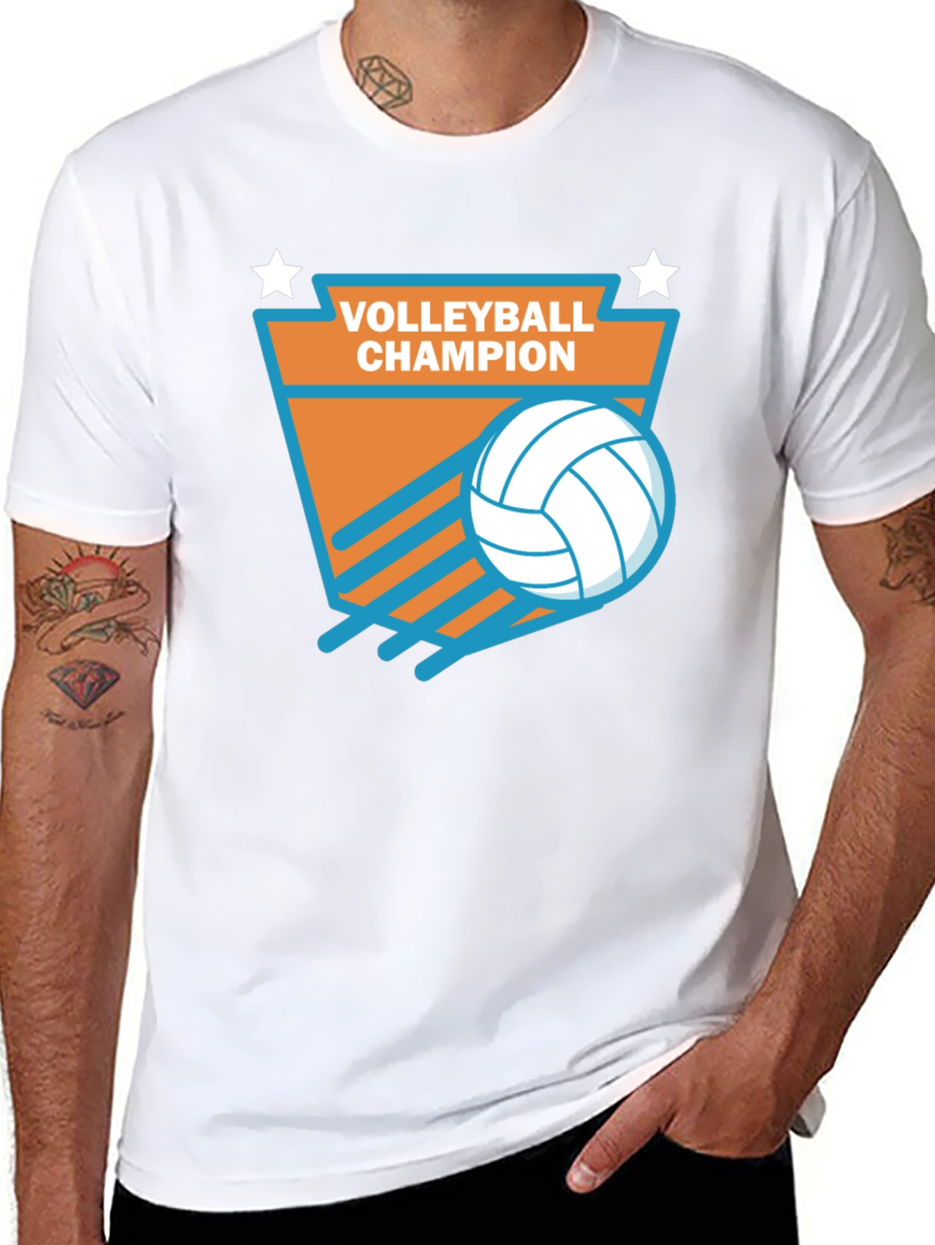 Volleyball Champion Graphic T-Shirt