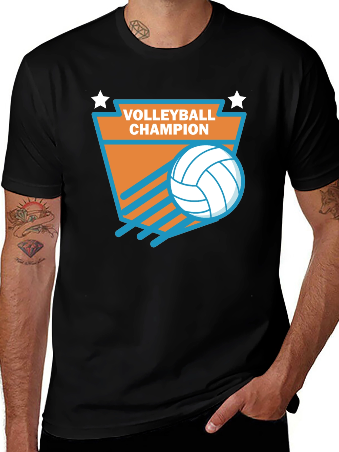 Volleyball Champion Graphic T-Shirt