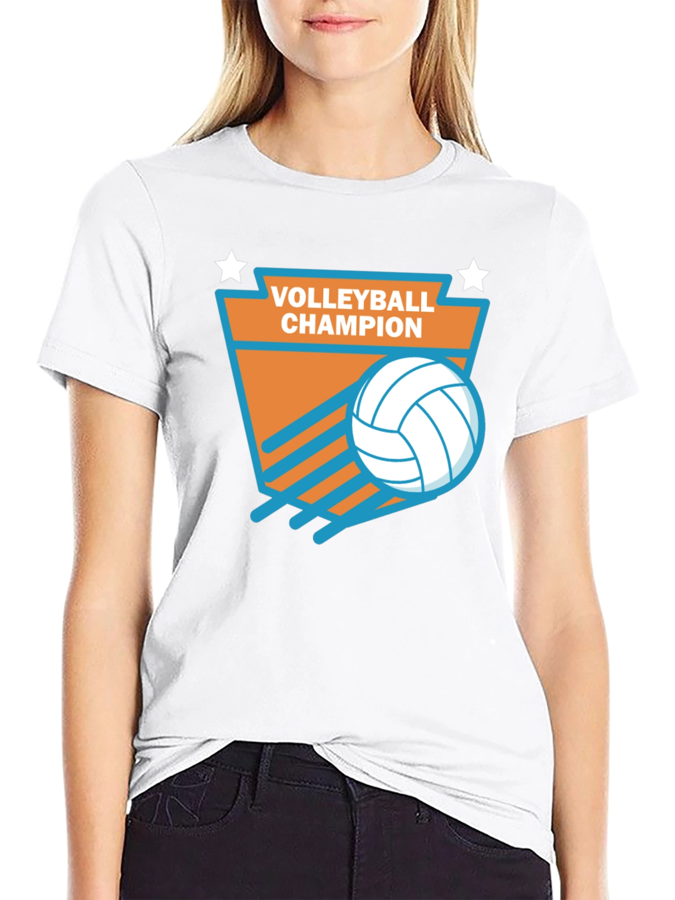 Volleyball Champion Graphic T-Shirt
